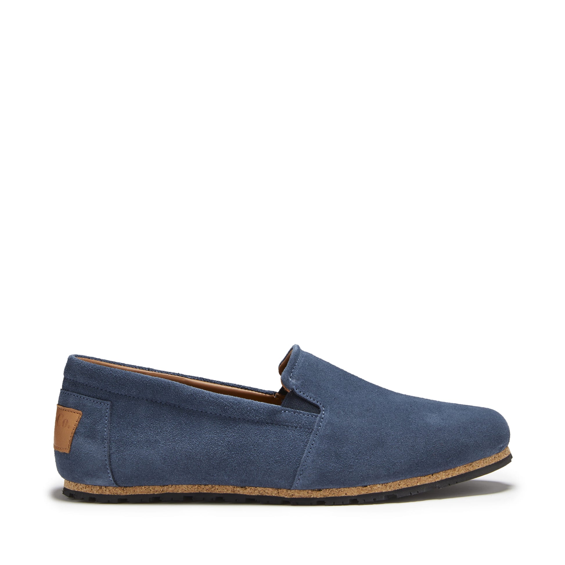 Denim Blue Suede Espadrilles with Upcycled Tyre Sole