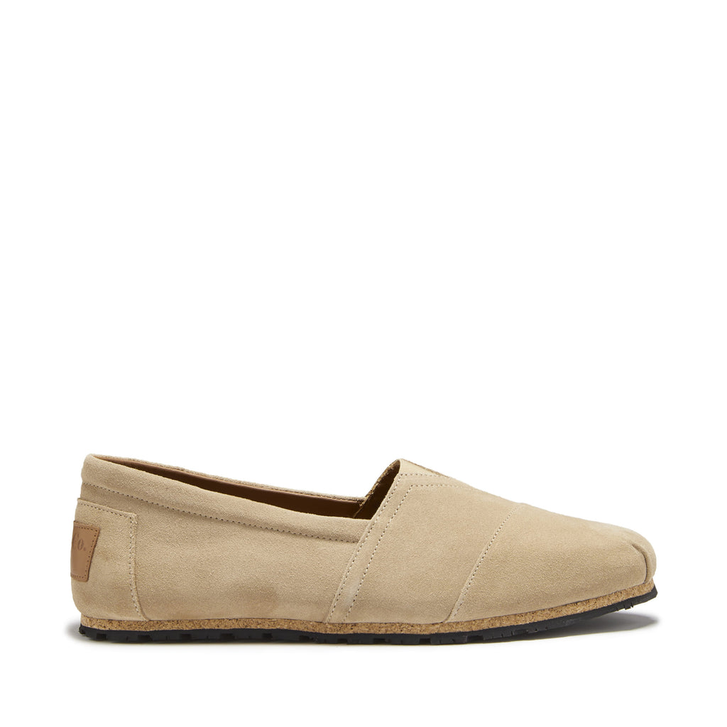 Taupe Suede Espadrilles for Men