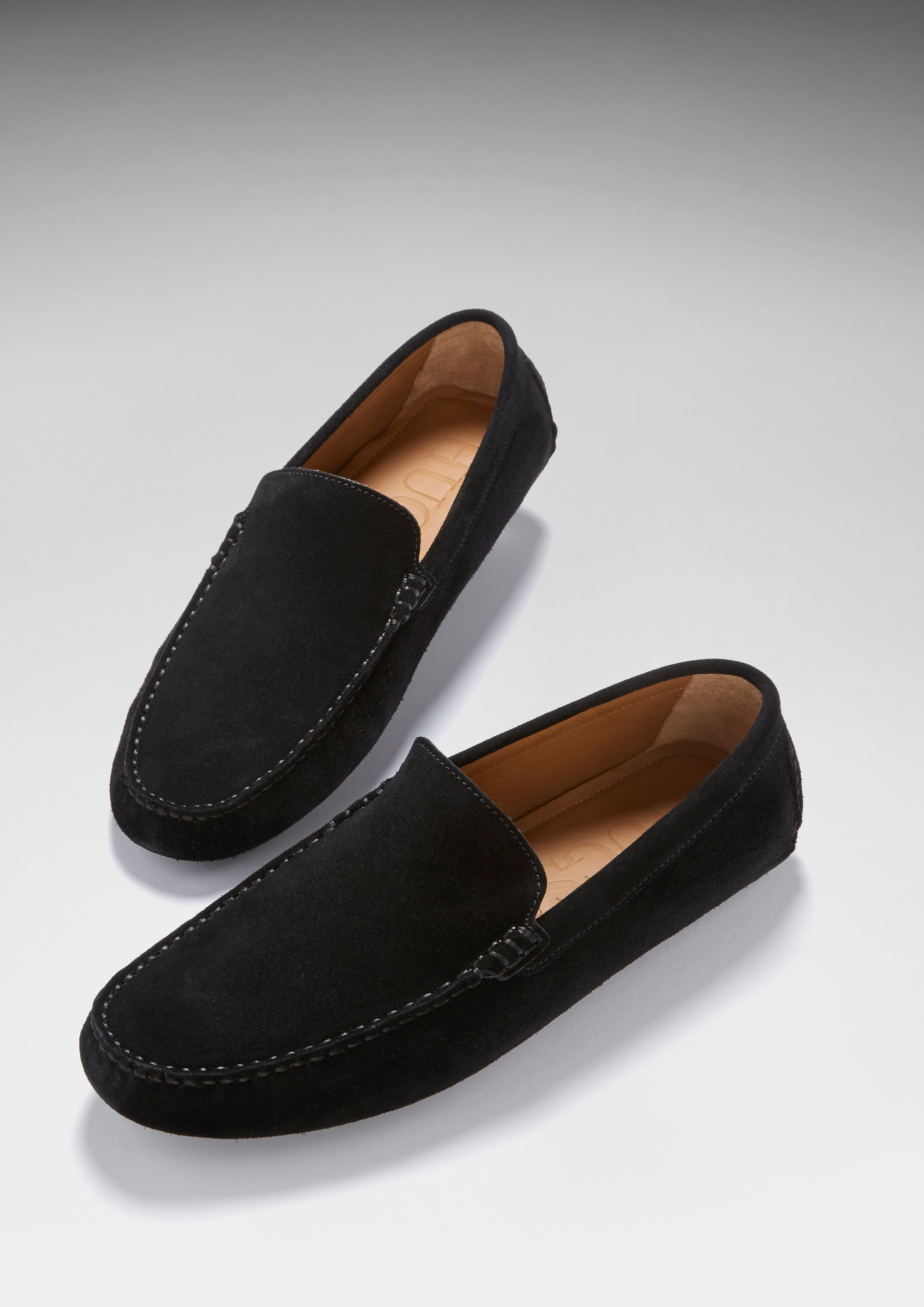 Black Suede Driving Loafer