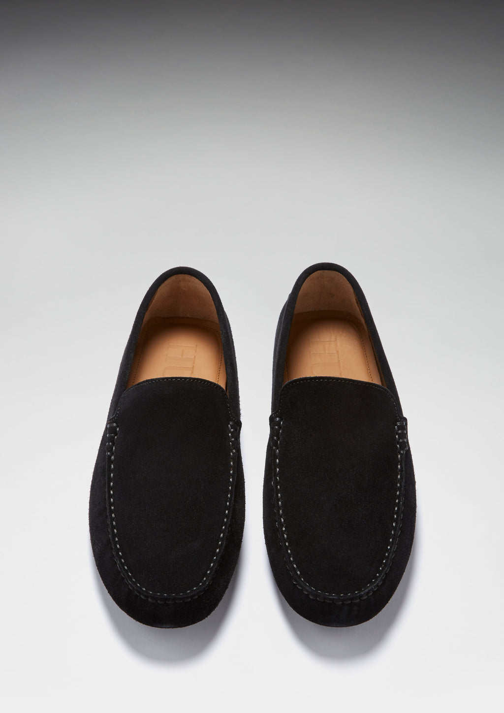 Black Suede Driving Loafer
