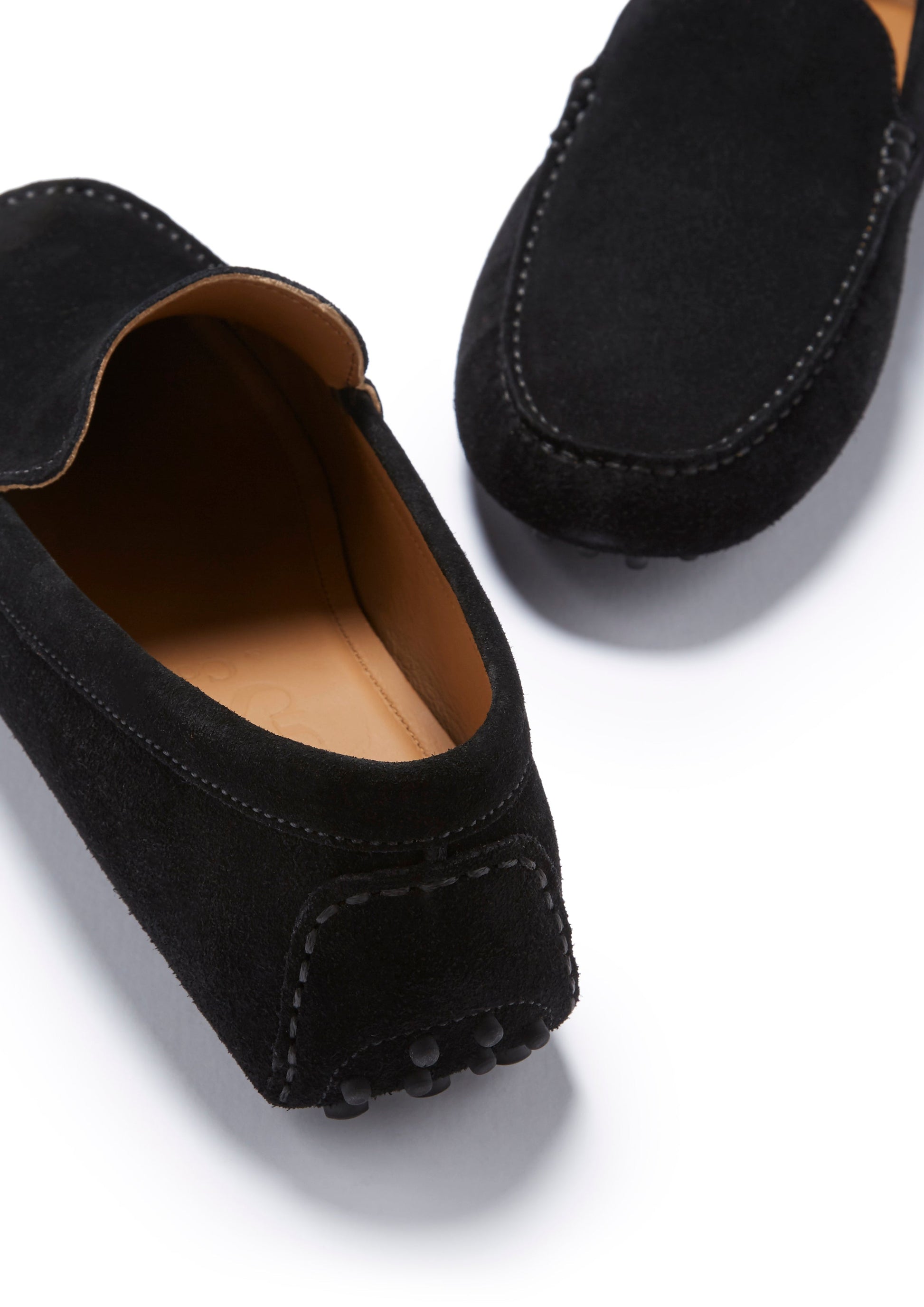Black Suede Driving Loafer