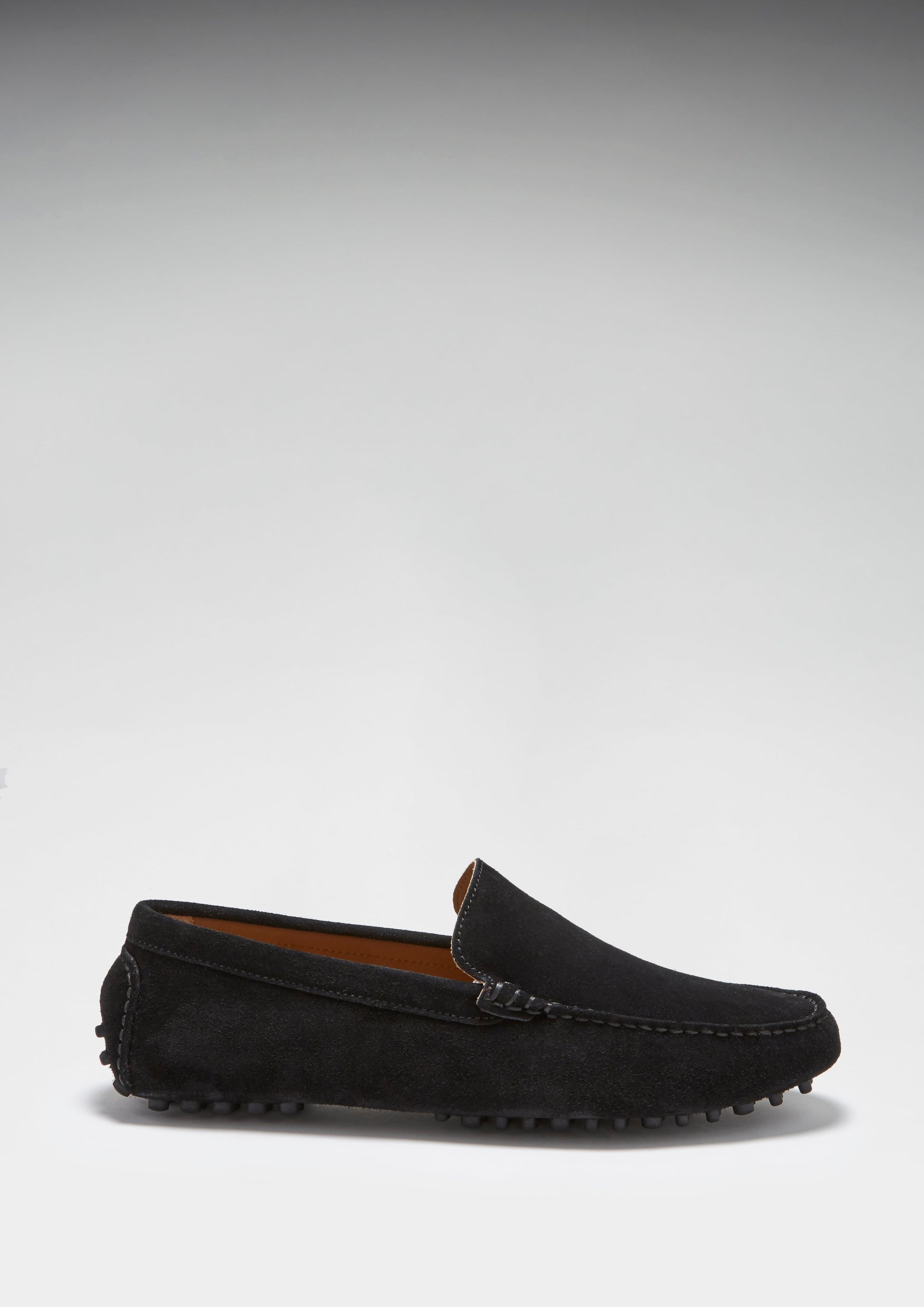 Black Suede Driving Loafer