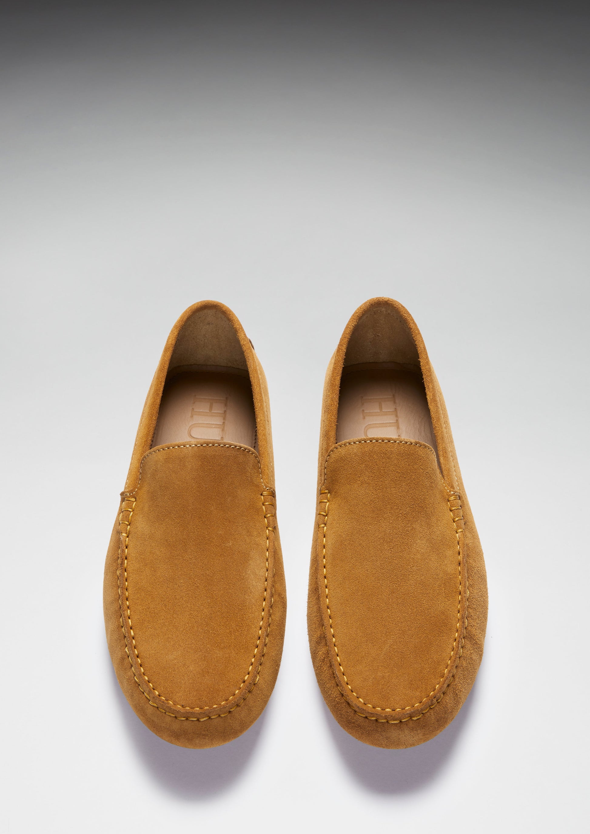 Tobacco Suede Driving Loafers