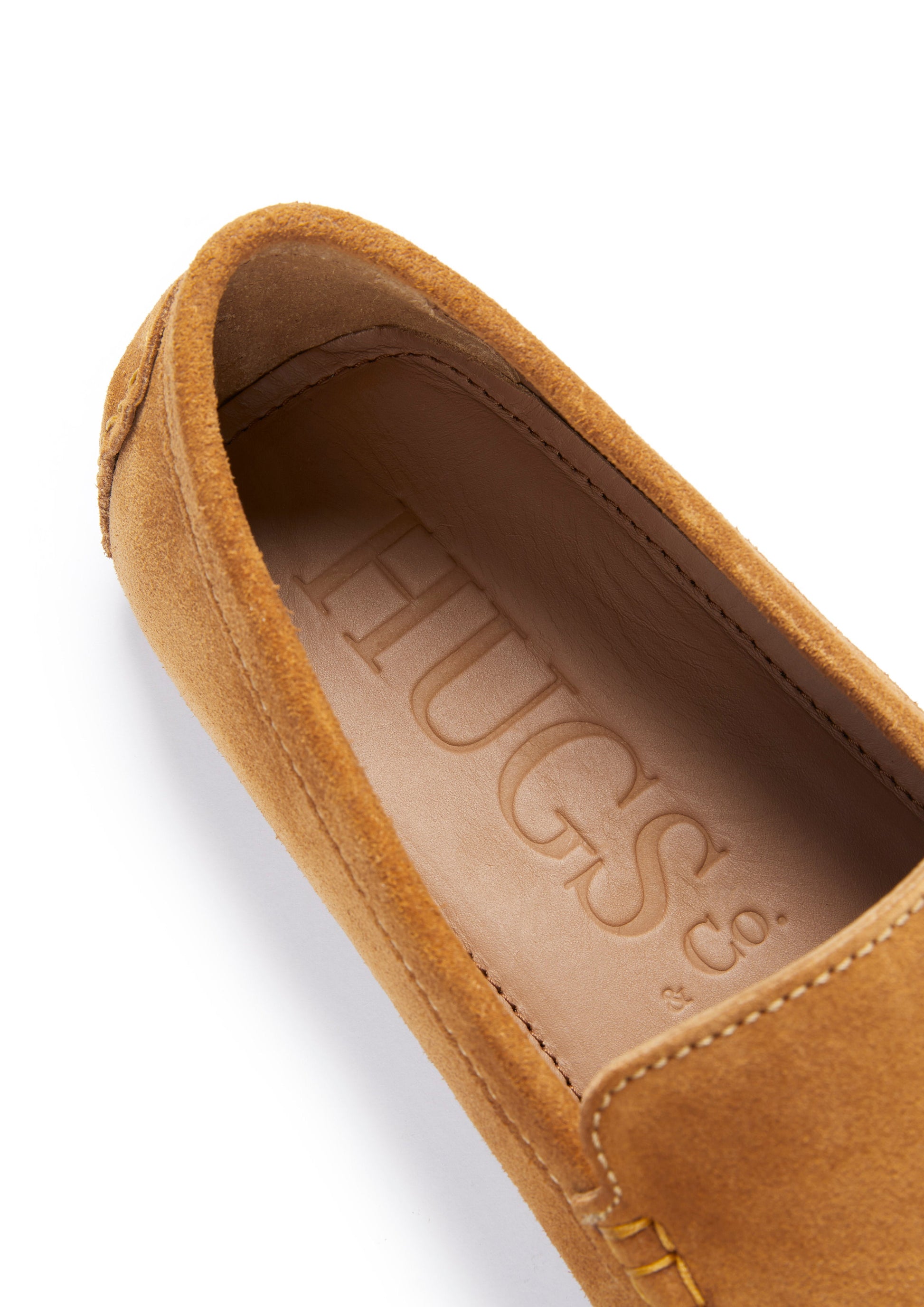 Tobacco Suede Driving Loafers