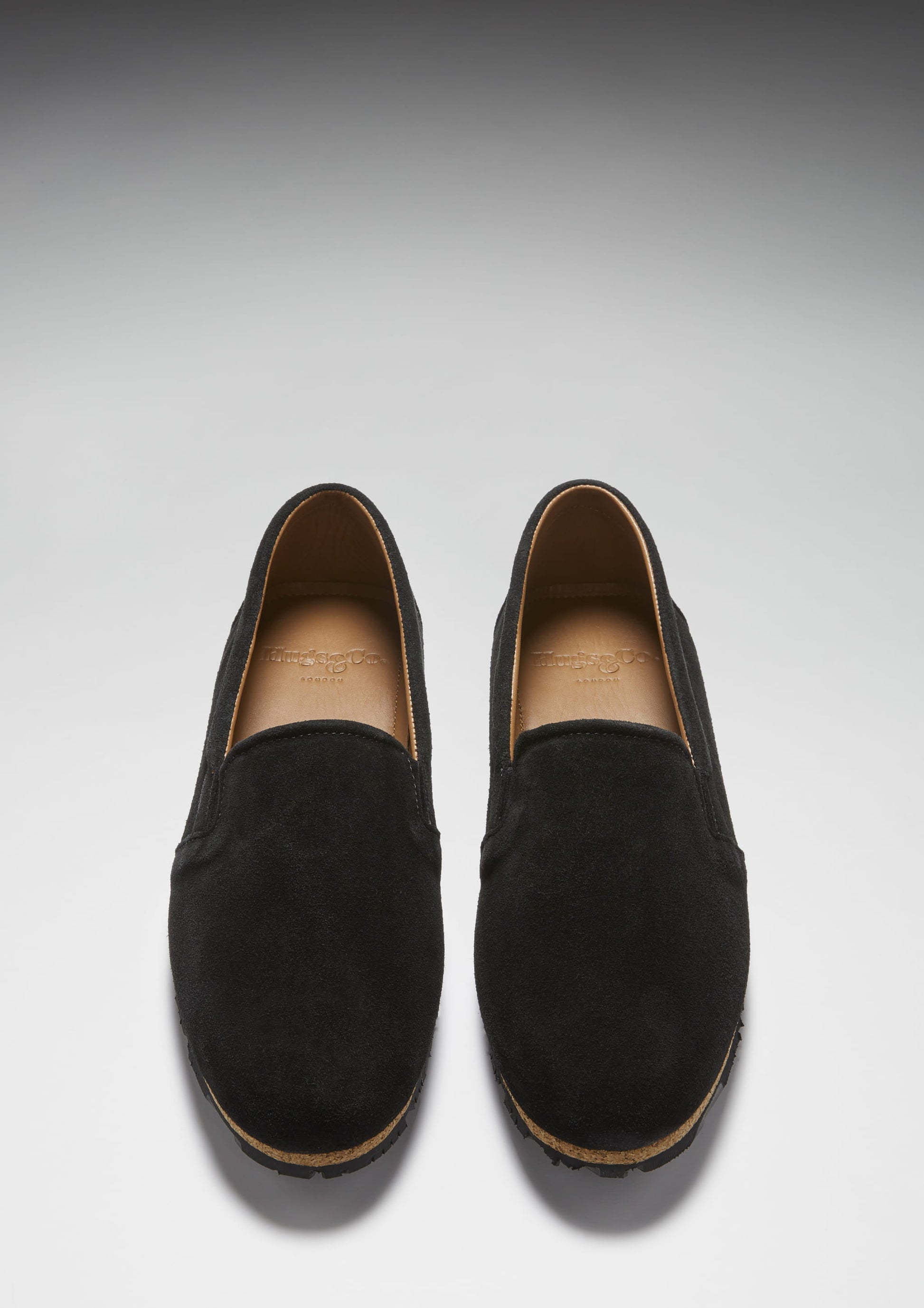 Black Suede Espadrilles with Upcycled Tyre Sole