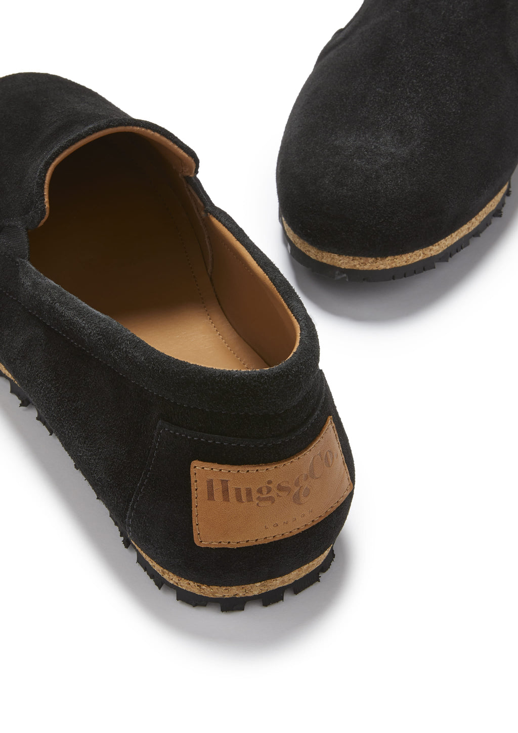 Black Suede Espadrilles with Upcycled Tyre Sole