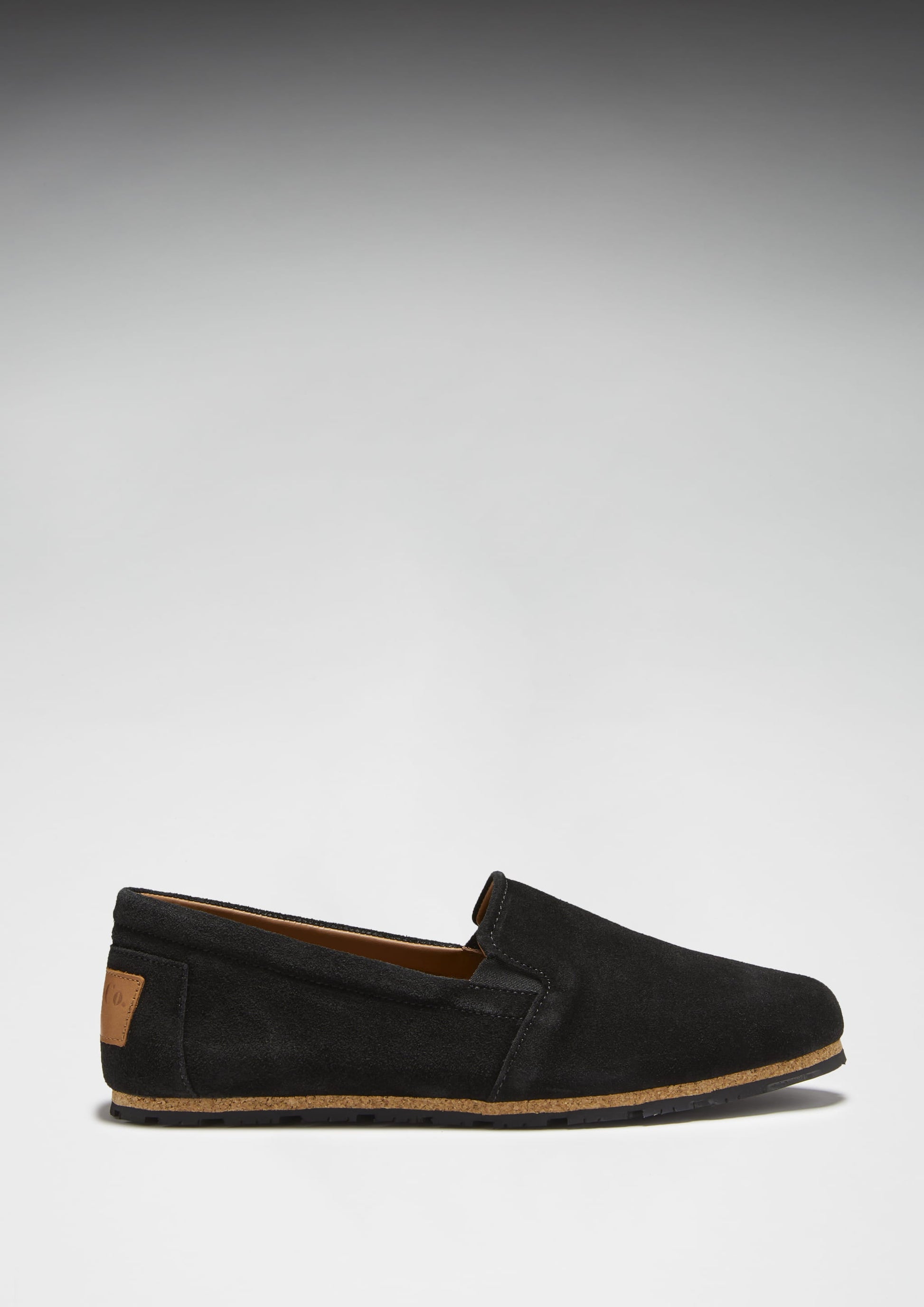 Black Suede Espadrilles with Upcycled Tyre Sole