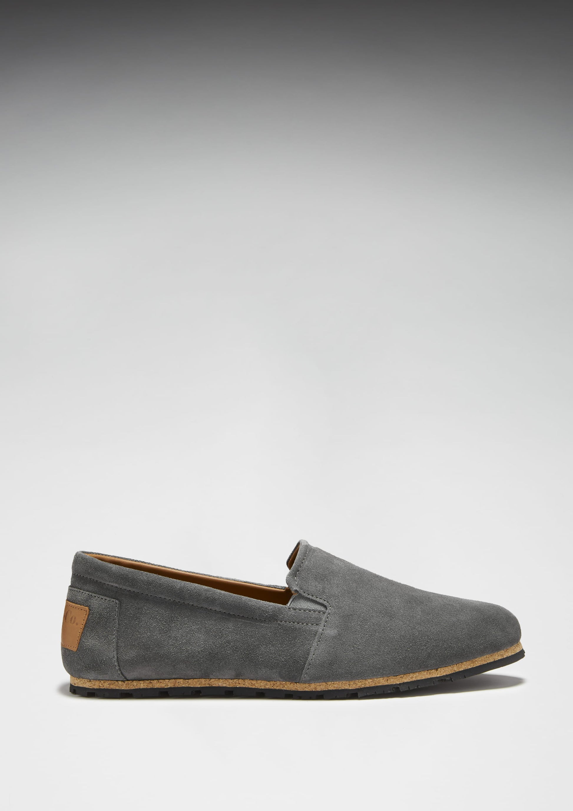 Charcoal Suede Espadrilles with Recycled Tyre Sole