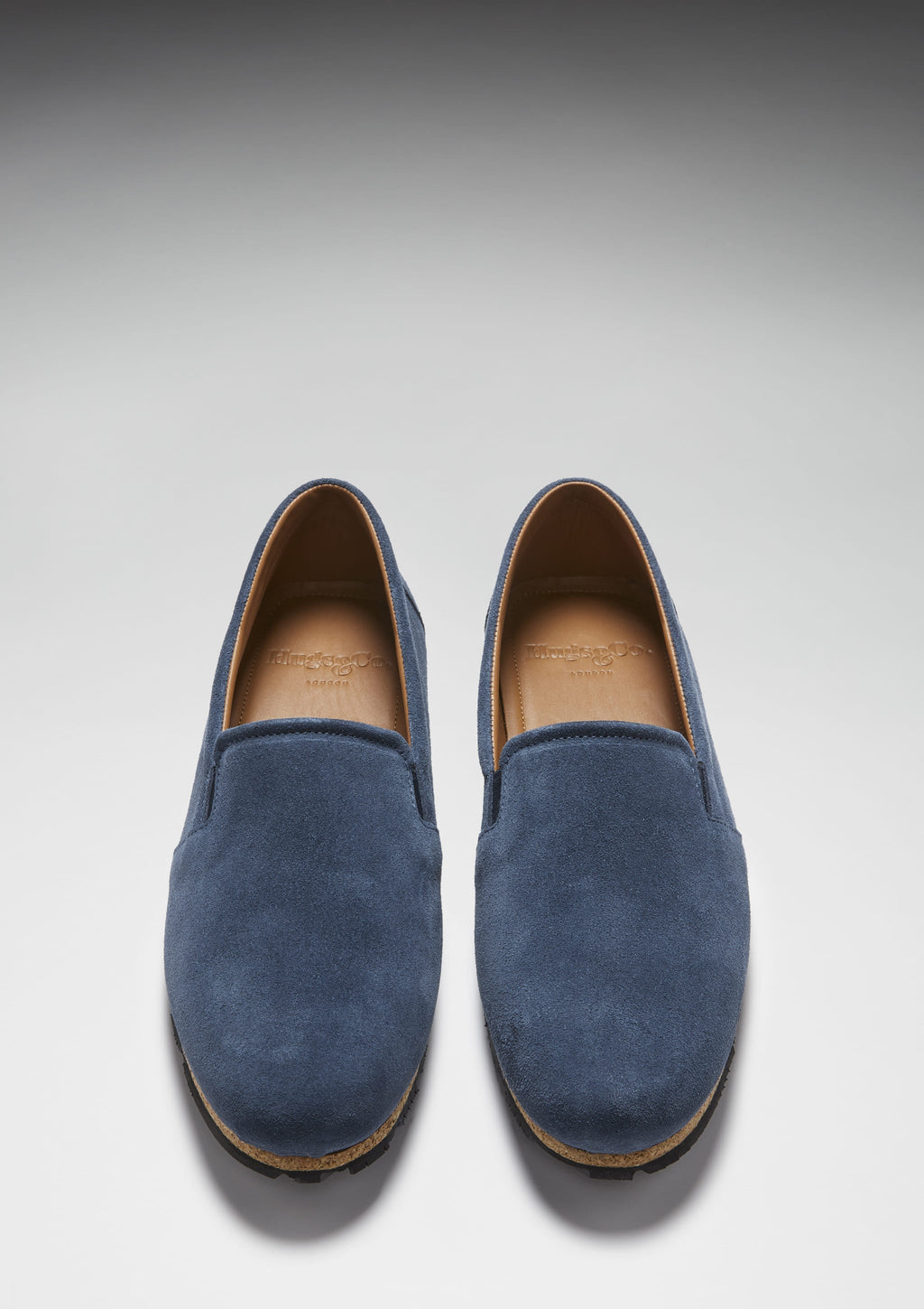 Denim Blue Suede Espadrilles with Upcycled Tyre Sole
