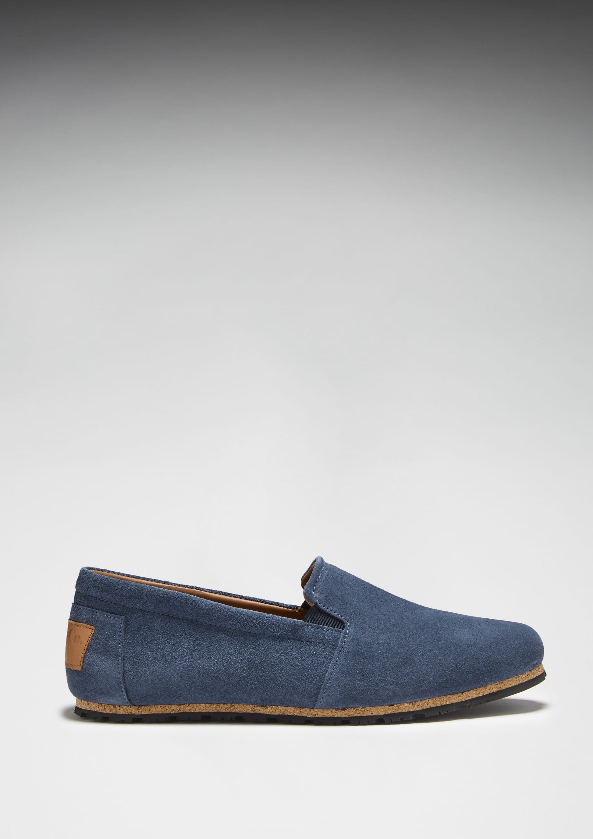 Denim Blue Suede Espadrilles with Upcycled Tyre Sole