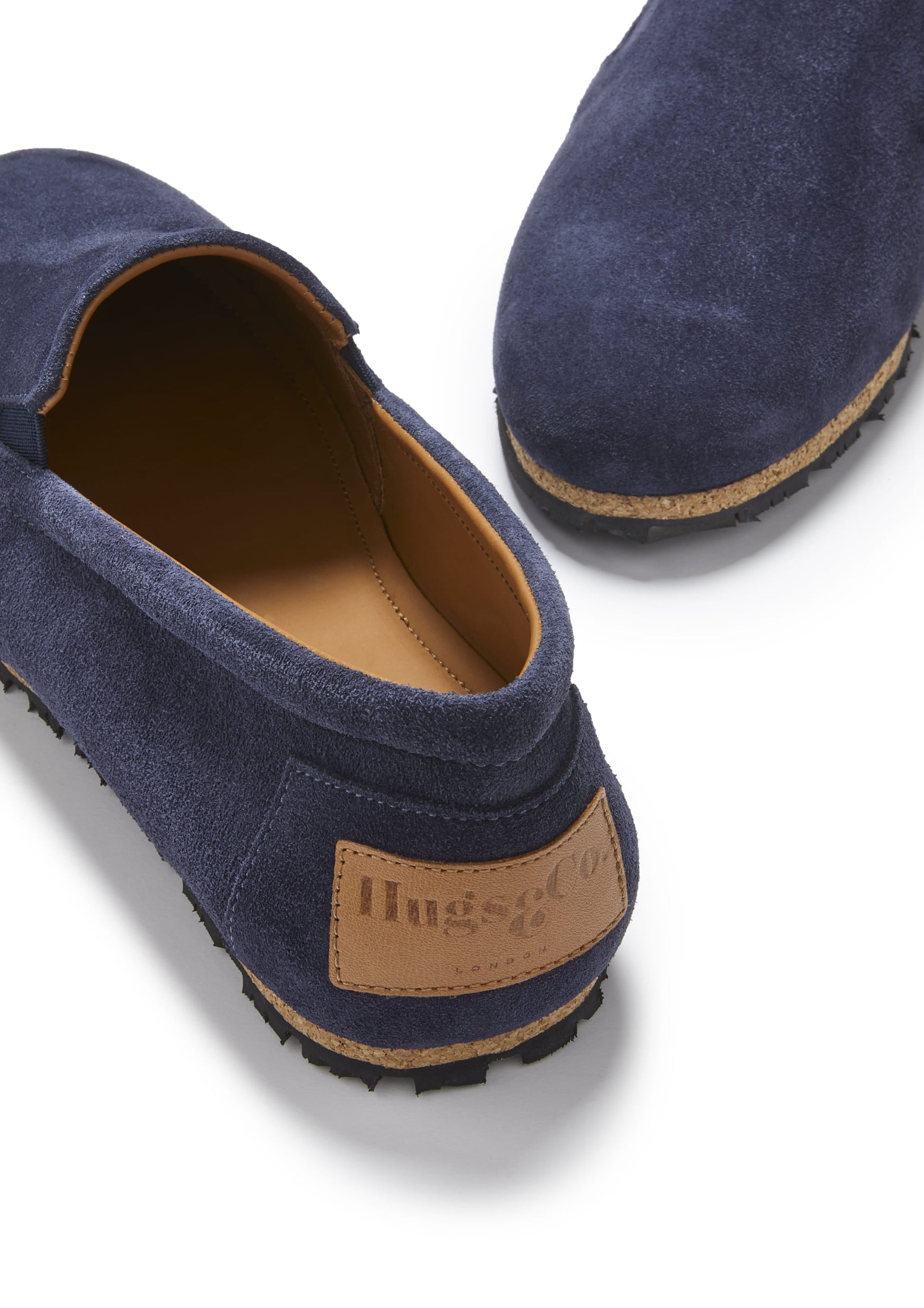 Navy Blue Suede Espadrilles for Men