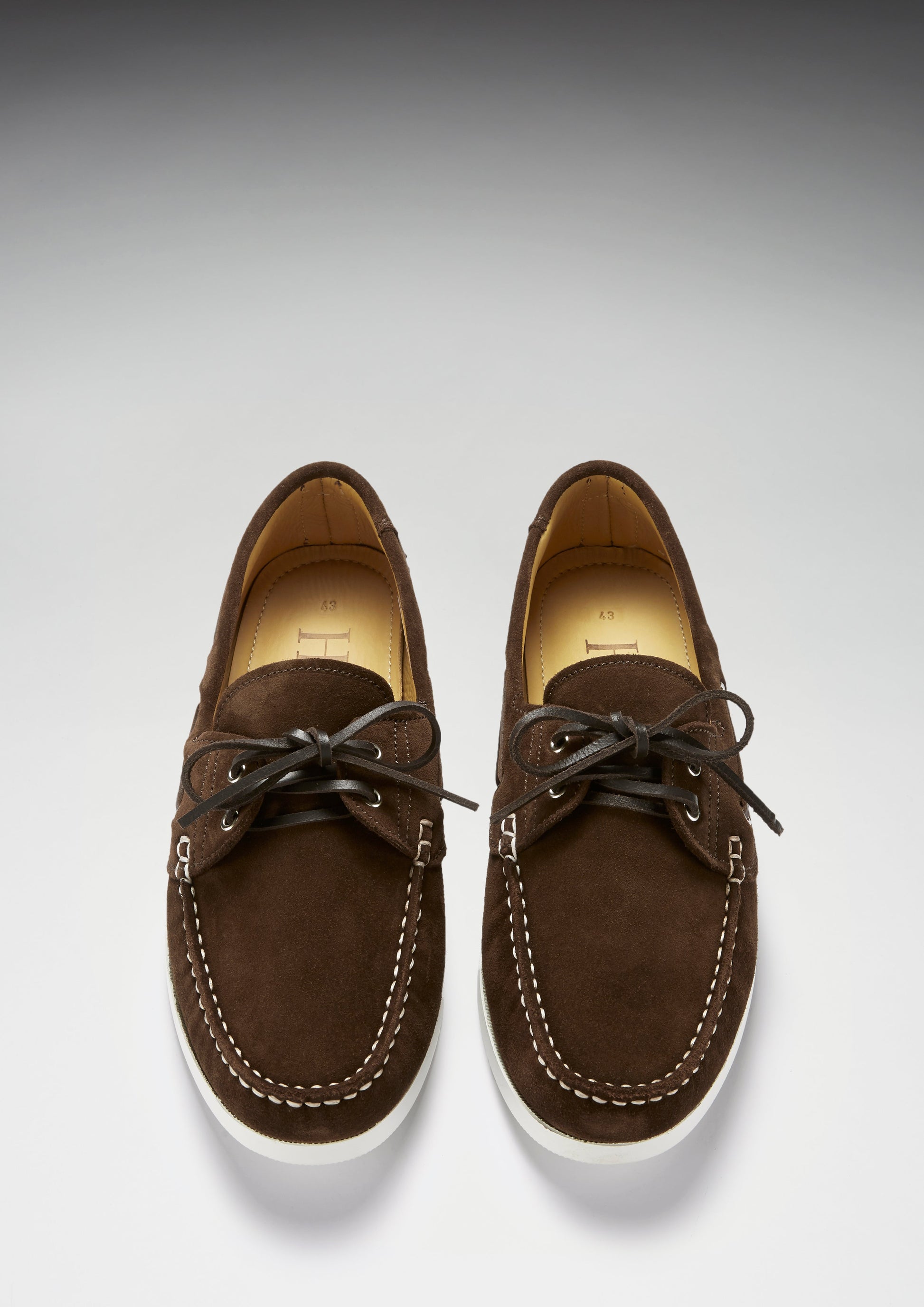 Brown Suede Deck Shoes for Men