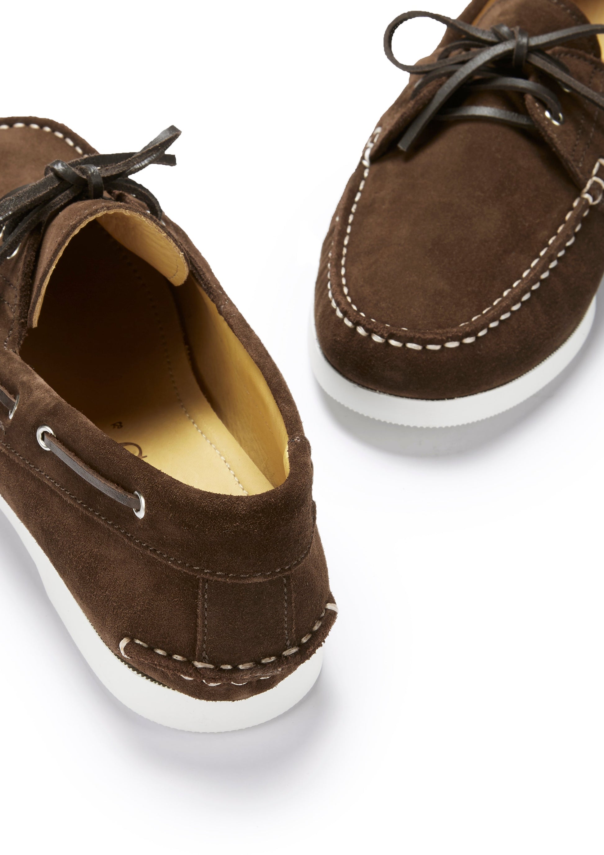 Brown Suede Deck Shoes for Men