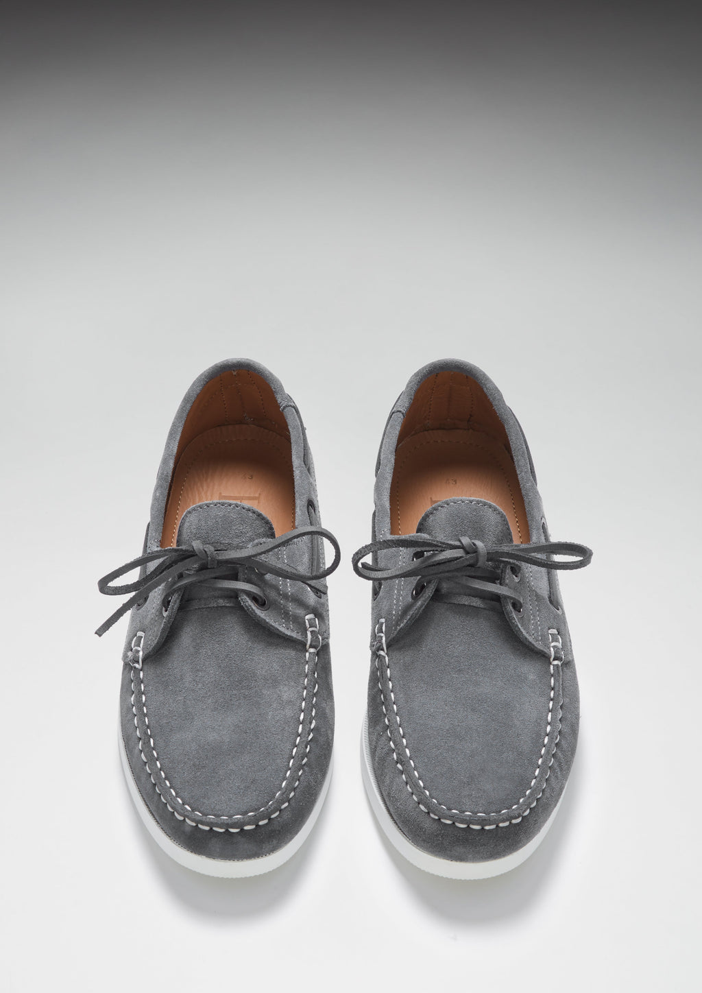 Slate Grey Suede Deck Shoes