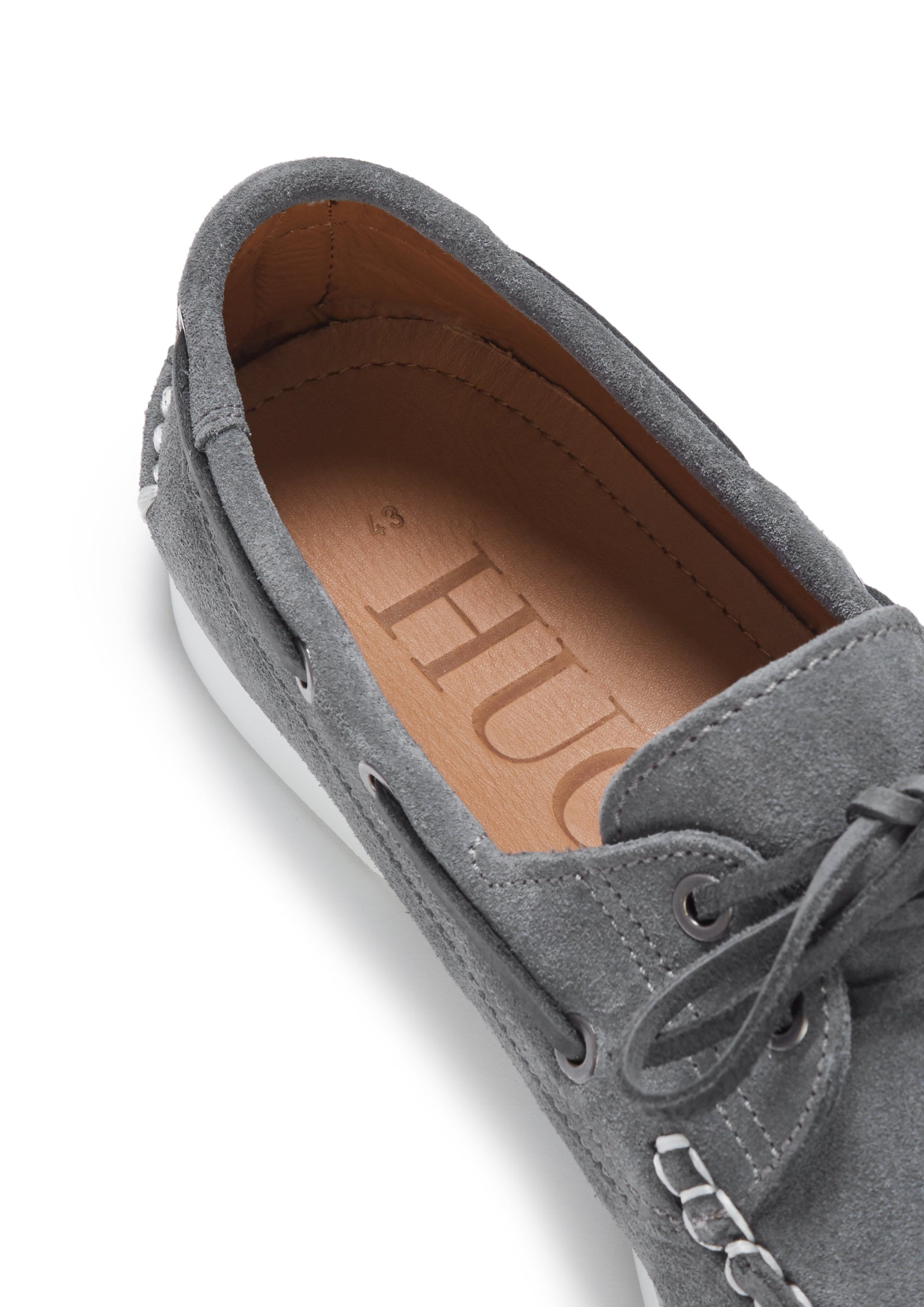 Slate Grey Suede Deck Shoes