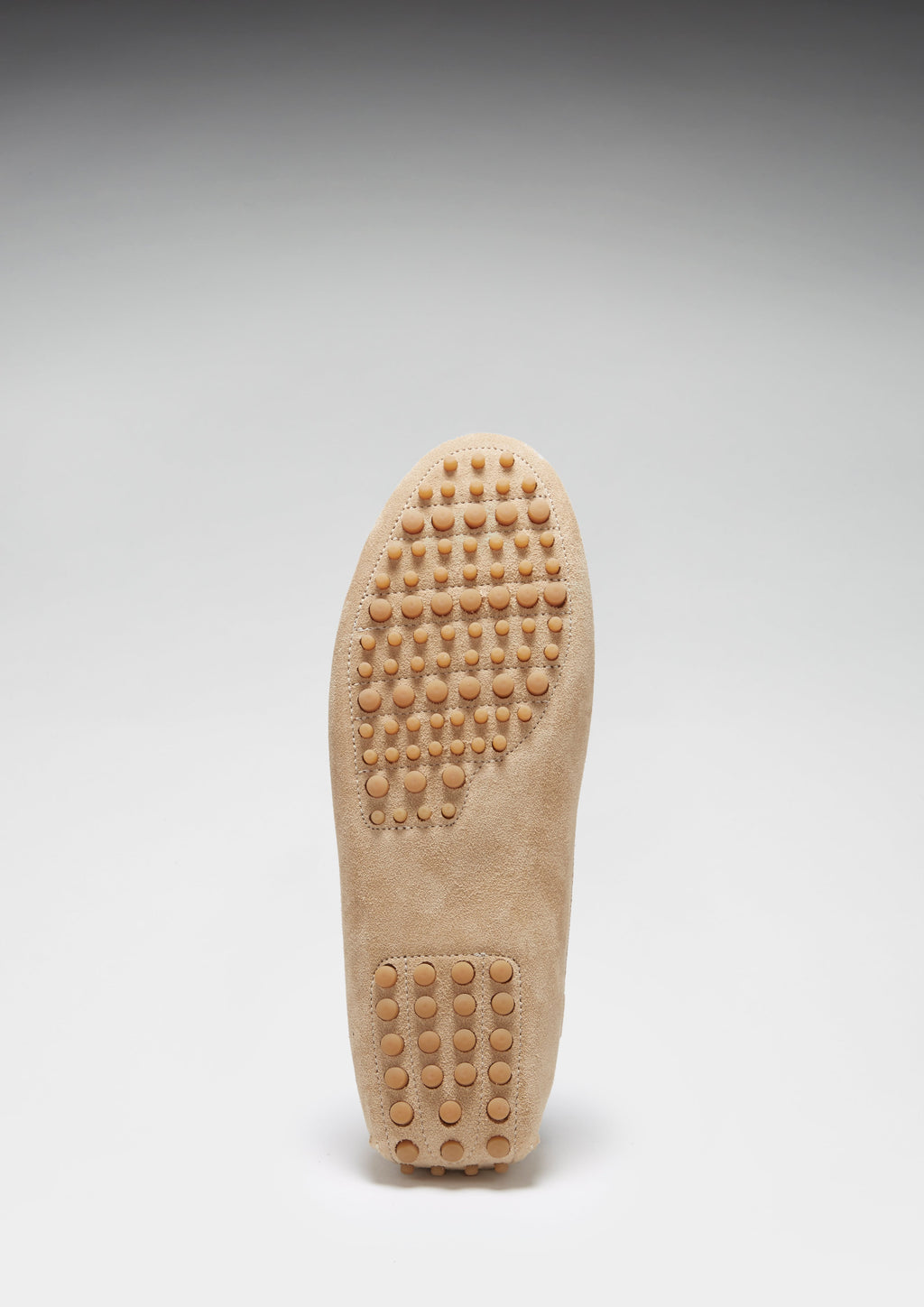 Taupe Suede Laced Driving Loafers