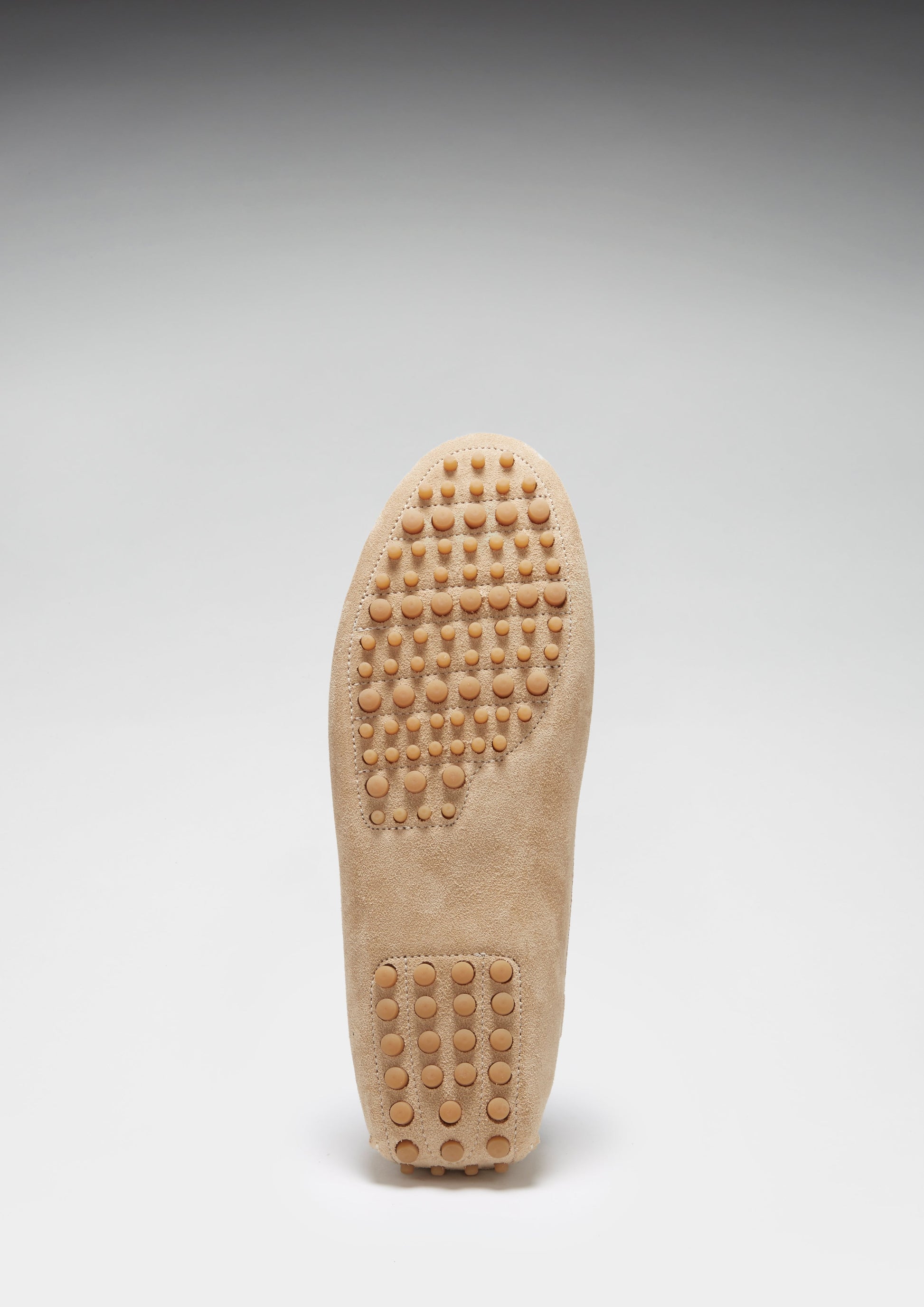 Taupe Suede Laced Driving Loafers