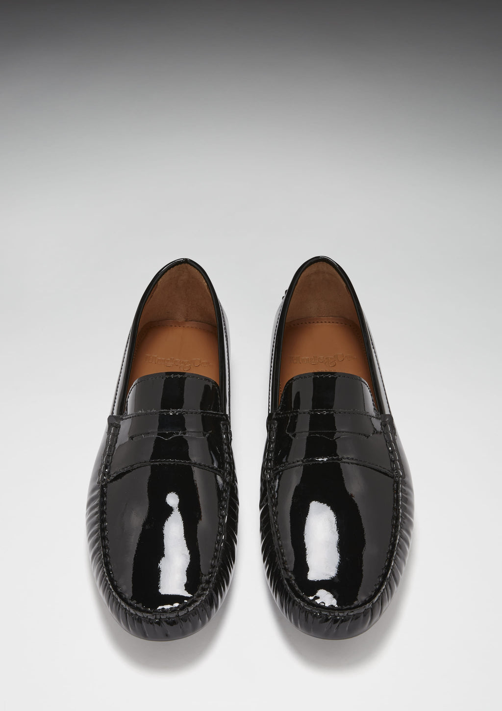 Black Patent Leather Penny Loafers