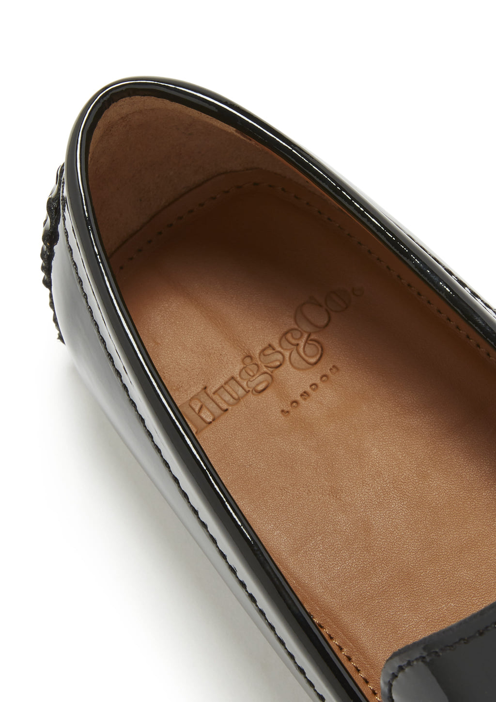 Black Patent Leather Penny Loafers