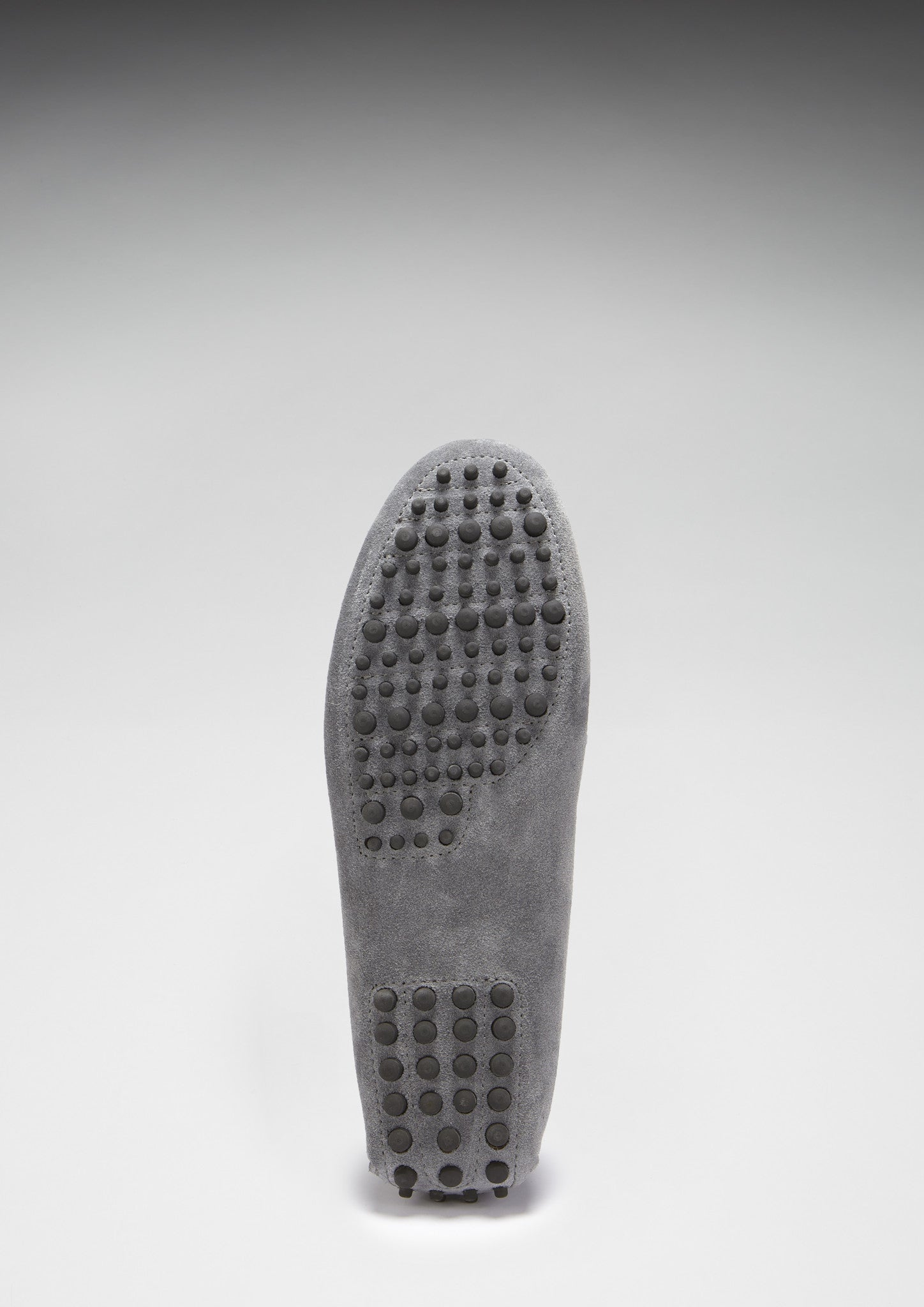 Penny Driving Loafers in Slate Grey Suede