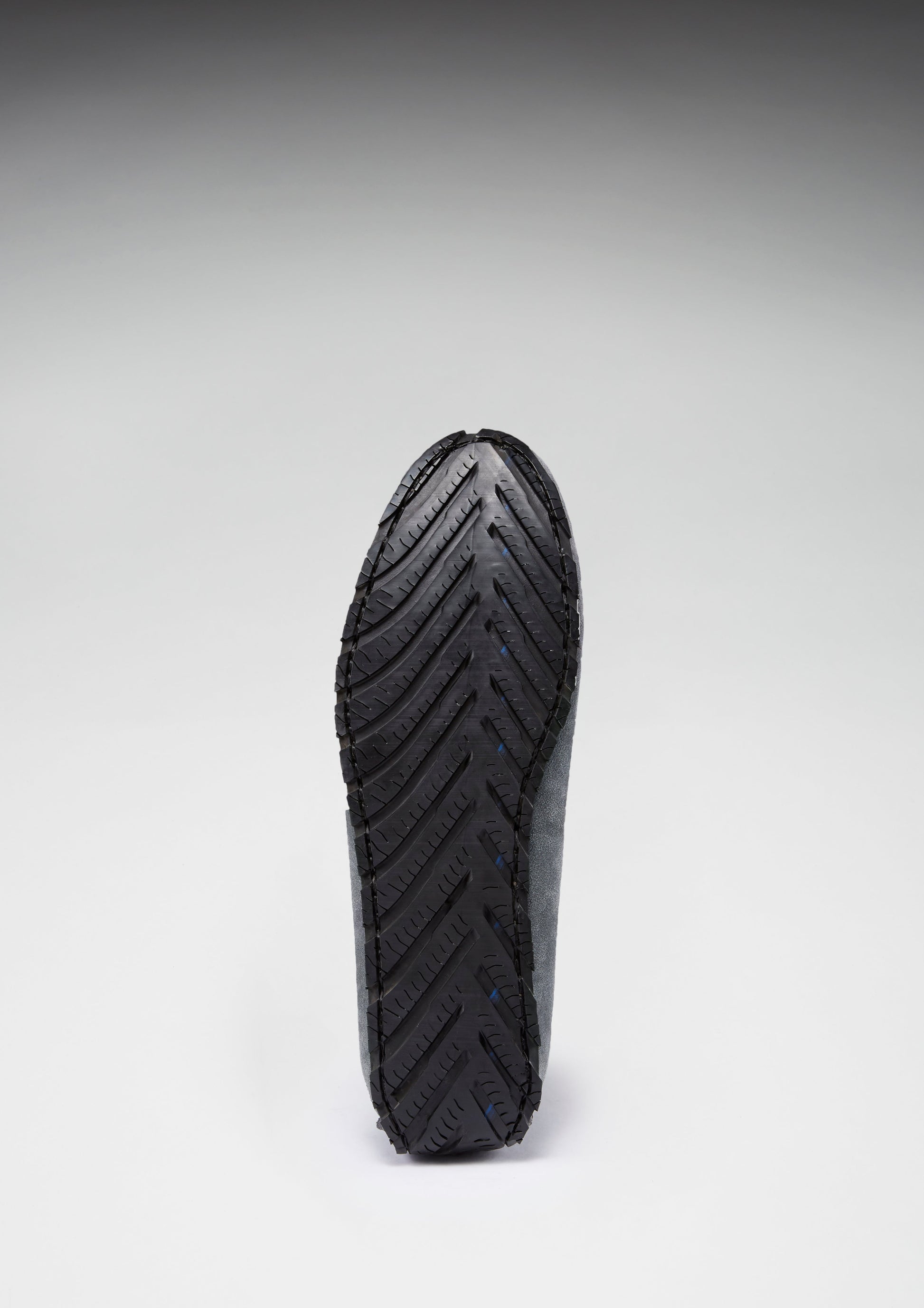 Slate Grey Suede Penny Driving Loafers