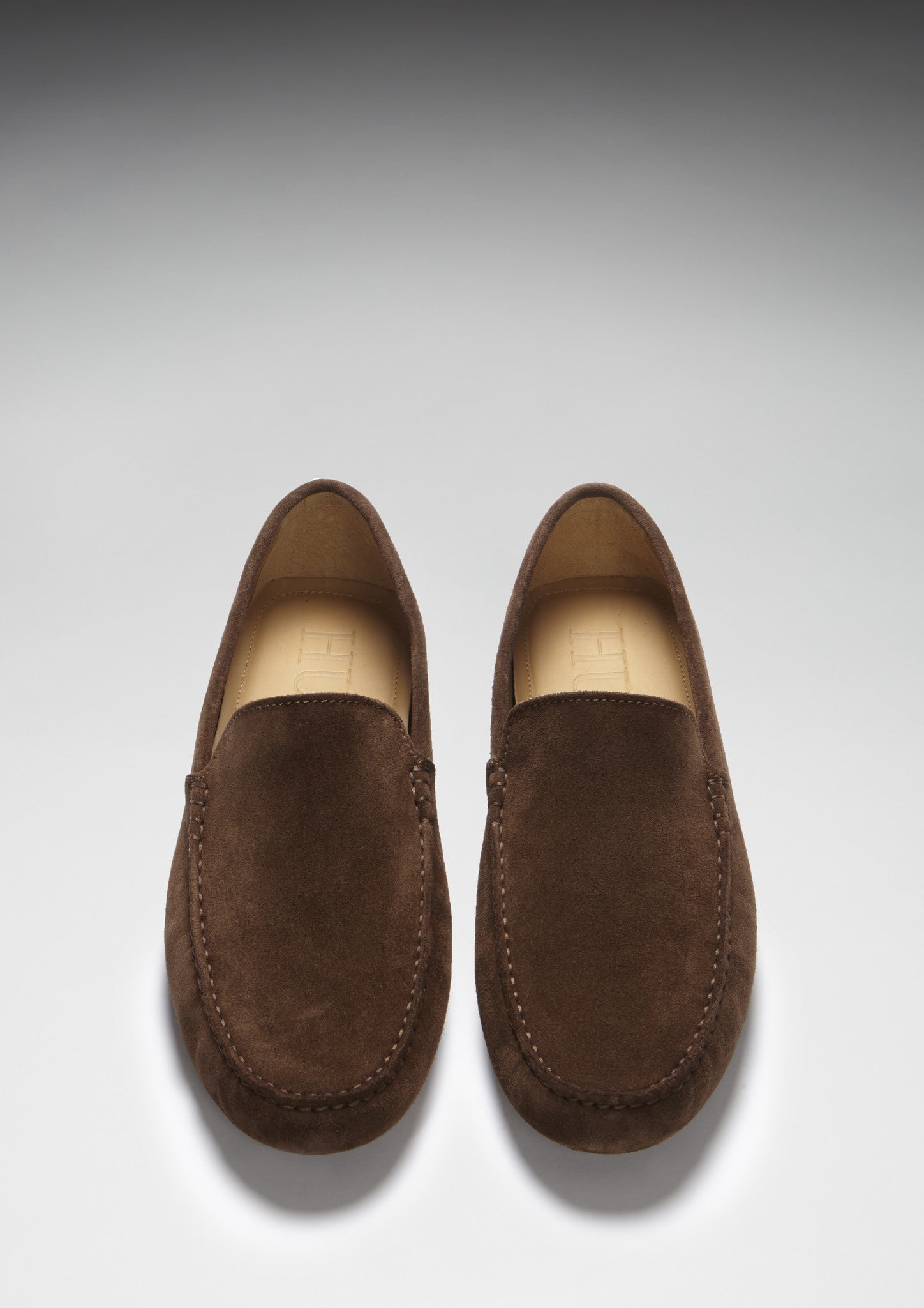 Brown Suede Driving Loafers