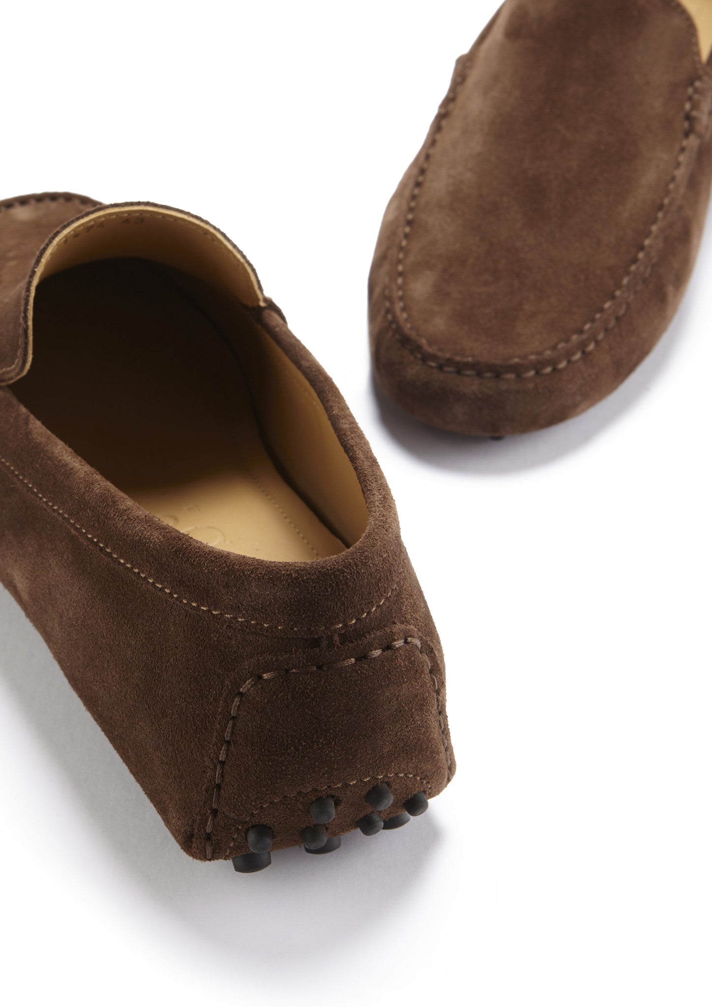 Brown Suede Driving Loafers