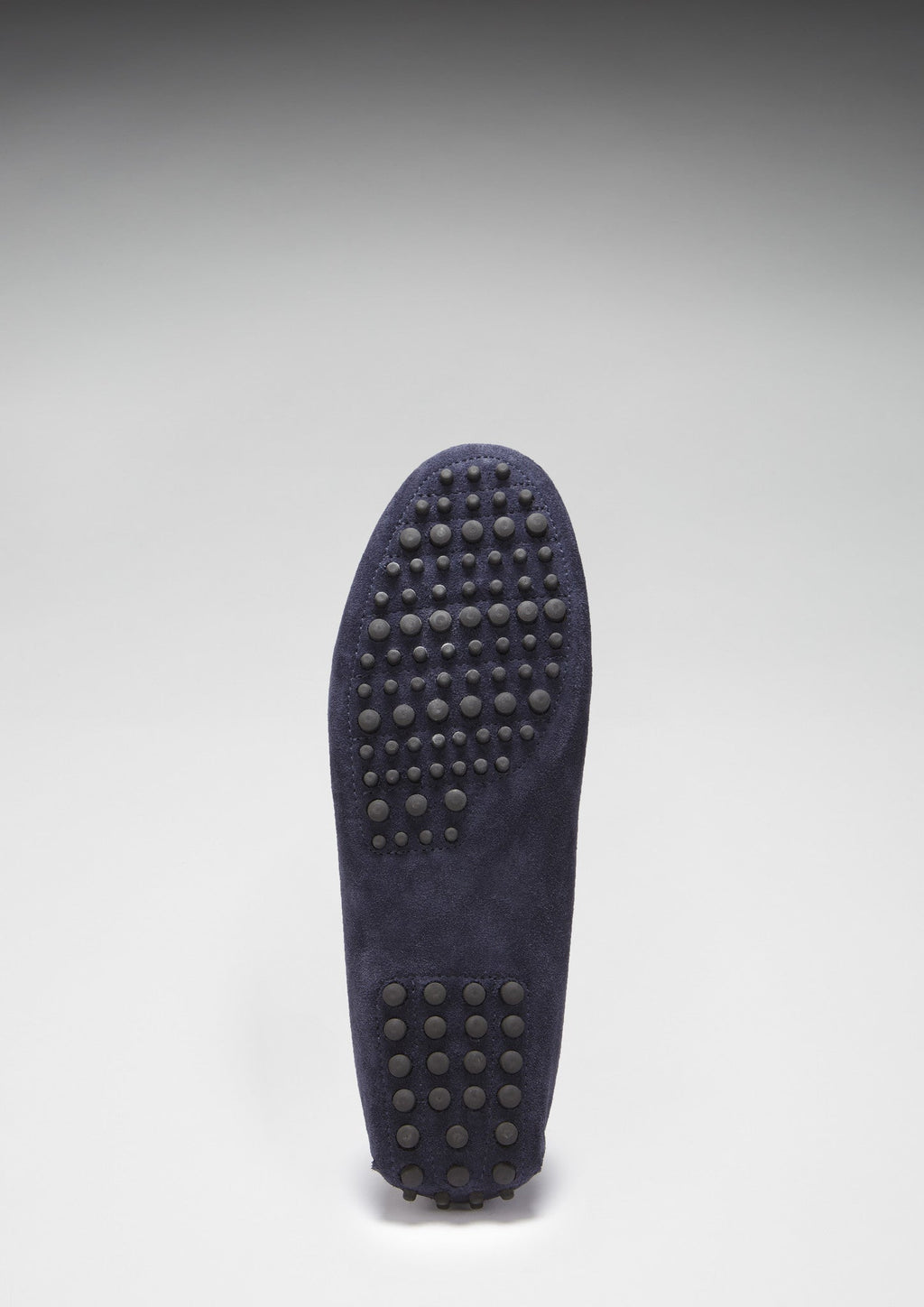 Navy Blue Suede Driving Loafers