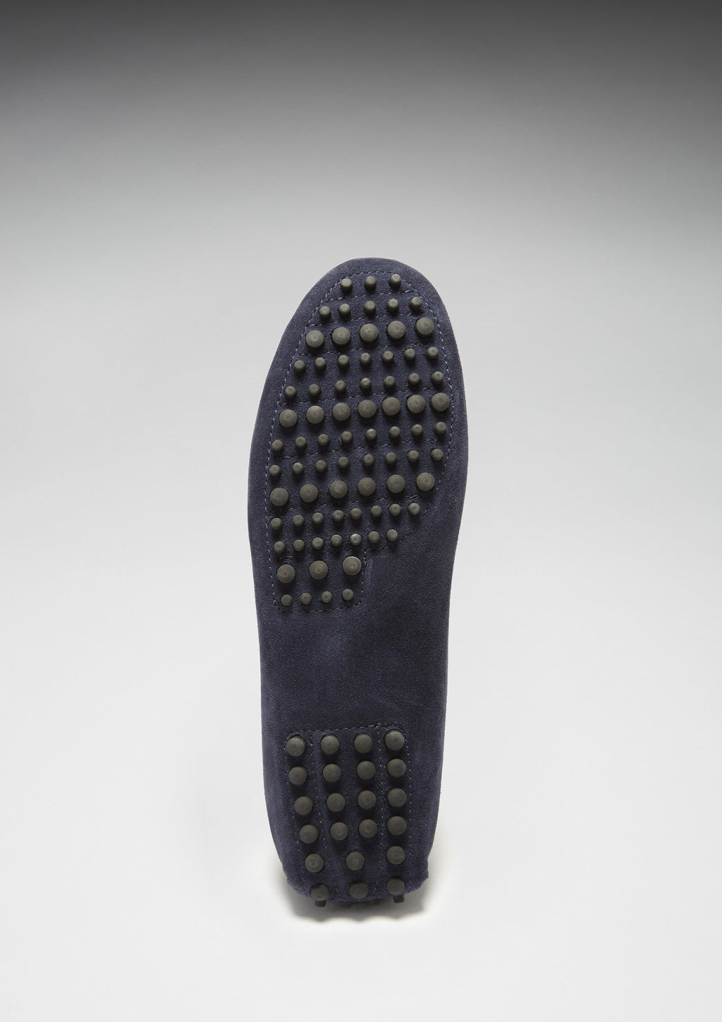 Navy Blue Suede Tasselled Driving Loafers