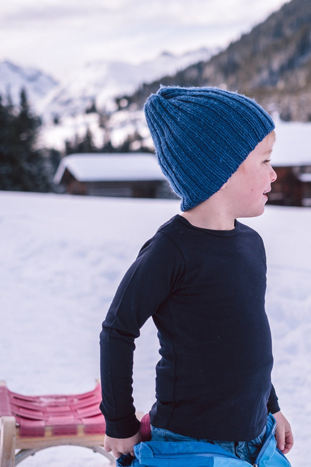 Merino Long Sleeve French Navy
