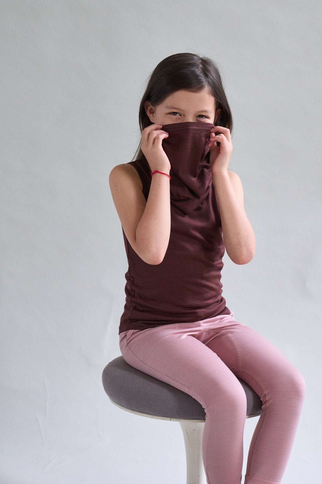 Merino Snood in Chocolate Brown