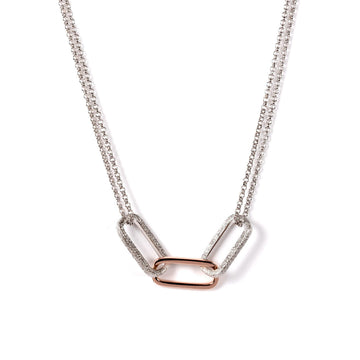 Metropolitan Necklace – Timeless 925 Silver Chic Elegance by MyaMoon at www.brixbailey.com