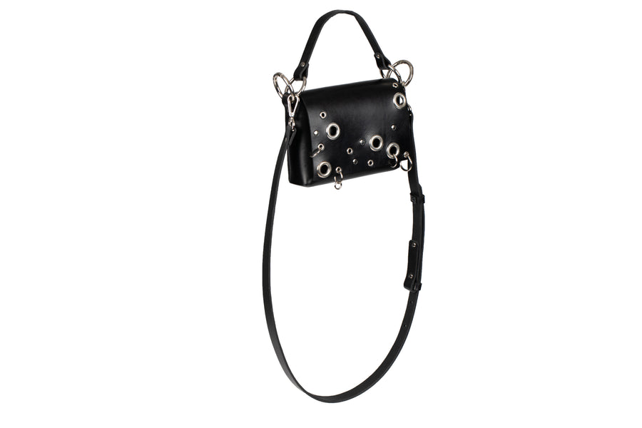 Studded Top Grain Leather Bag by PYKOK – Chic & Durable by PYKOK at brixbailey.com