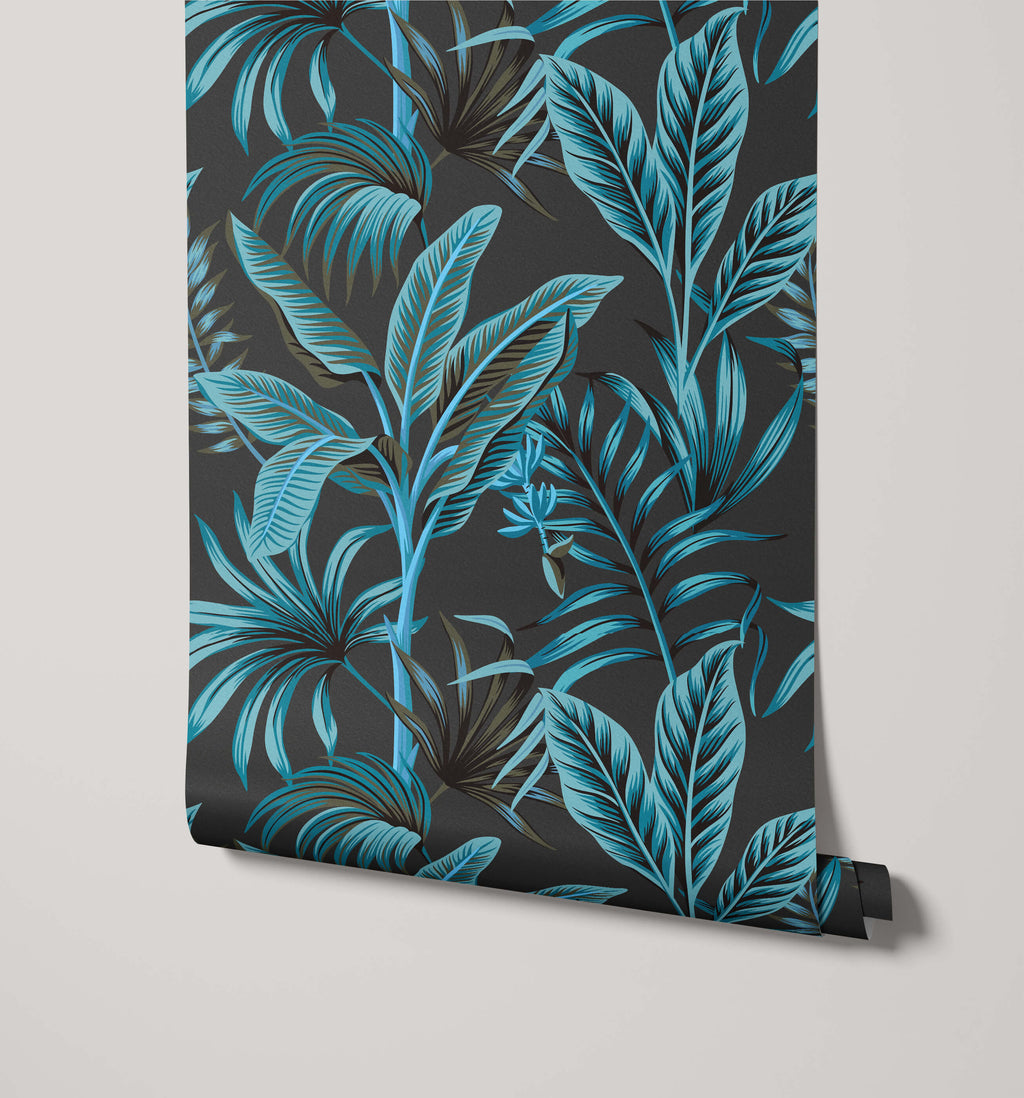 Midnight Tropical Wallpaper