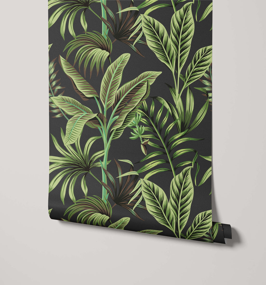 Midnight Tropical Wallpaper