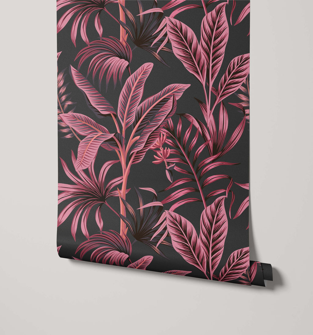 Midnight Tropical Wallpaper