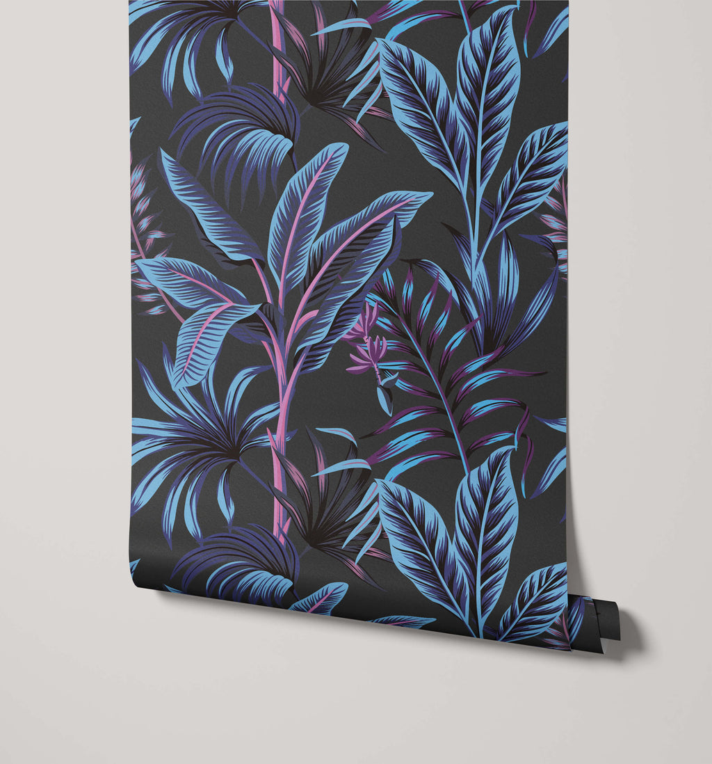 Midnight Tropical Wallpaper