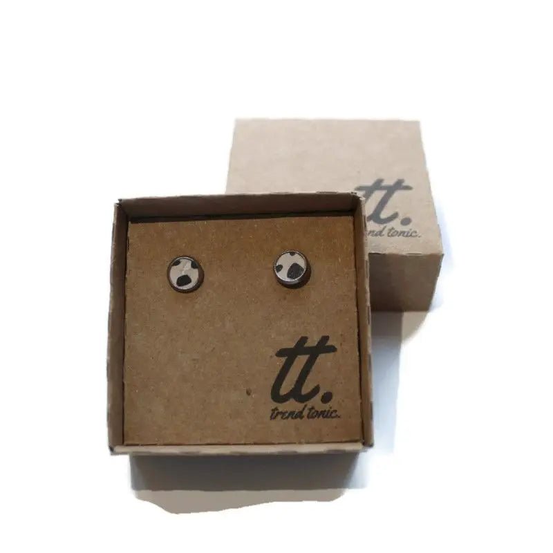 Mini cork stud earrings