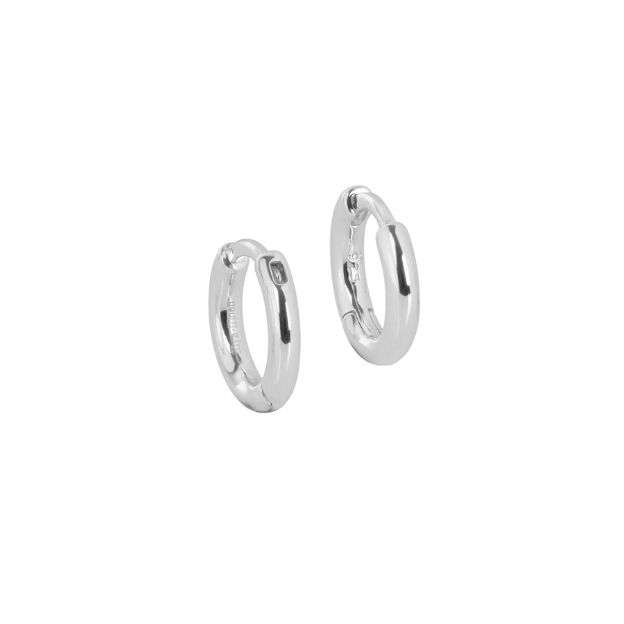 Classy Hoop Earrings in 925 Sterling Silver – Elegant & Versatile by MyaMoon at www.brixbailey.com