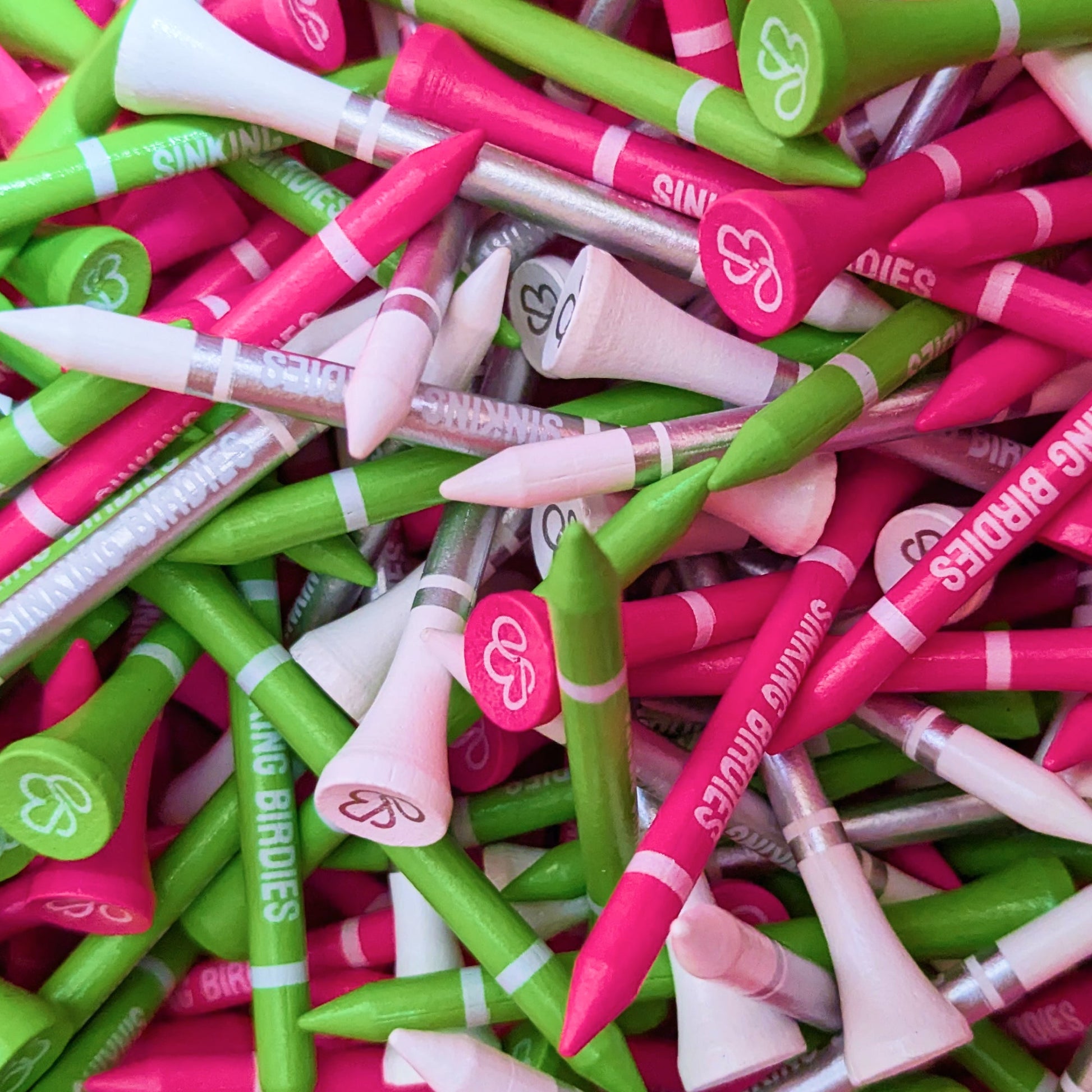 45 Bamboo Golf Tees - Mix