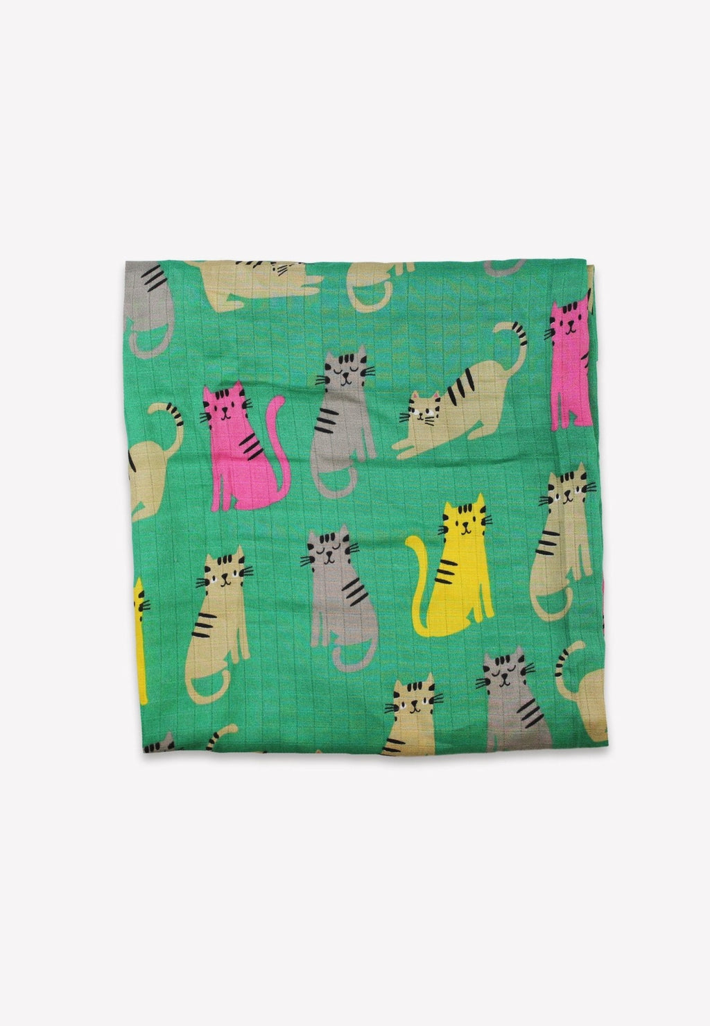 Organic Kitten Print Muslin 2 Pack