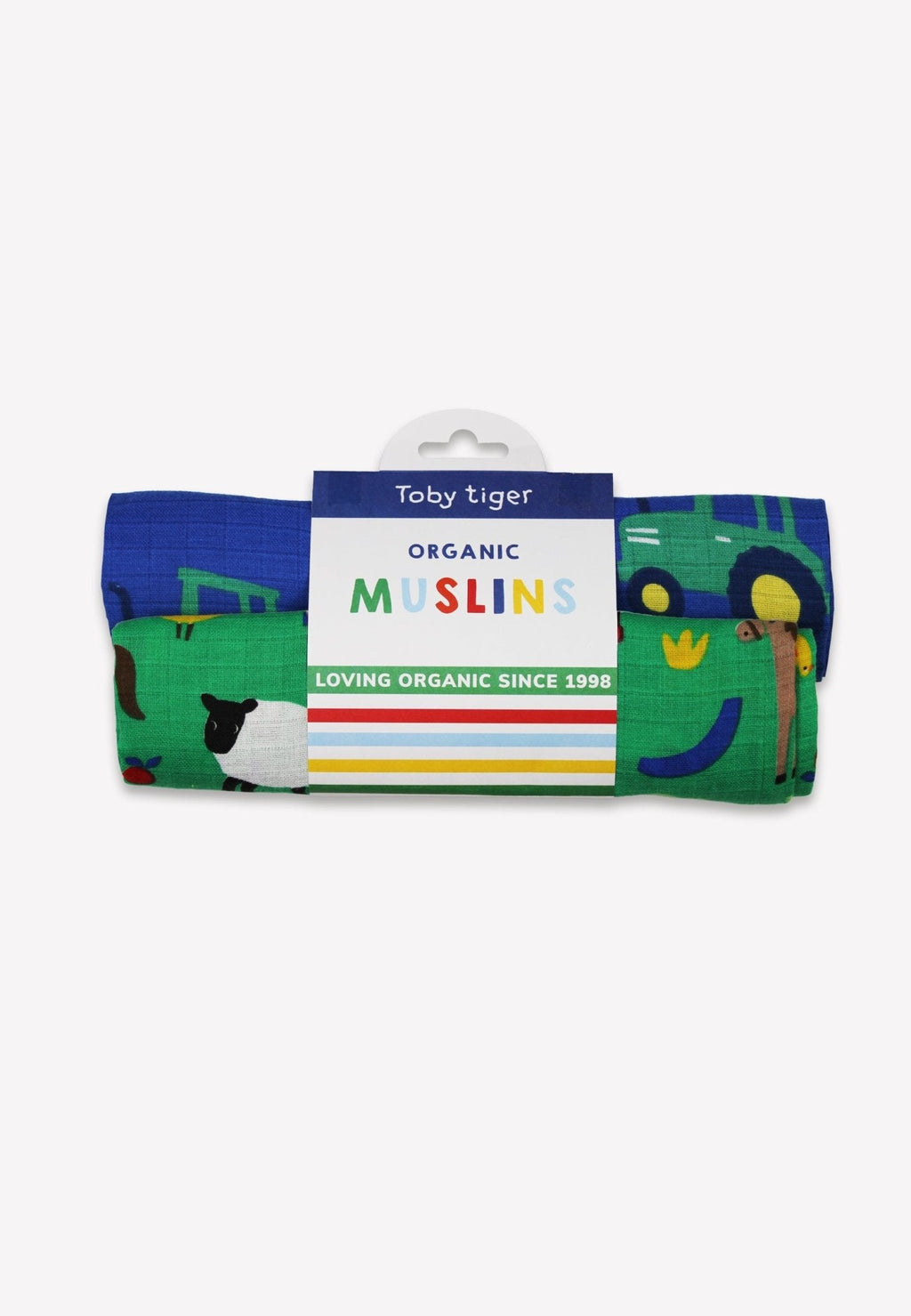 Organic Hillside Print 2 Pack Muslins