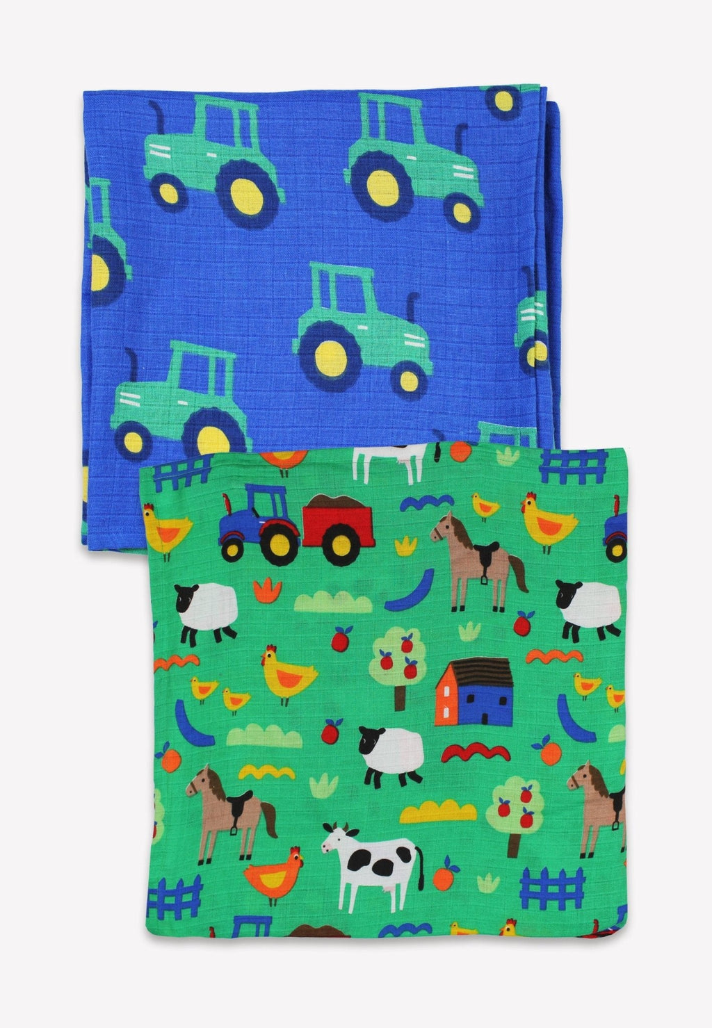 Organic Hillside Print 2 Pack Muslins