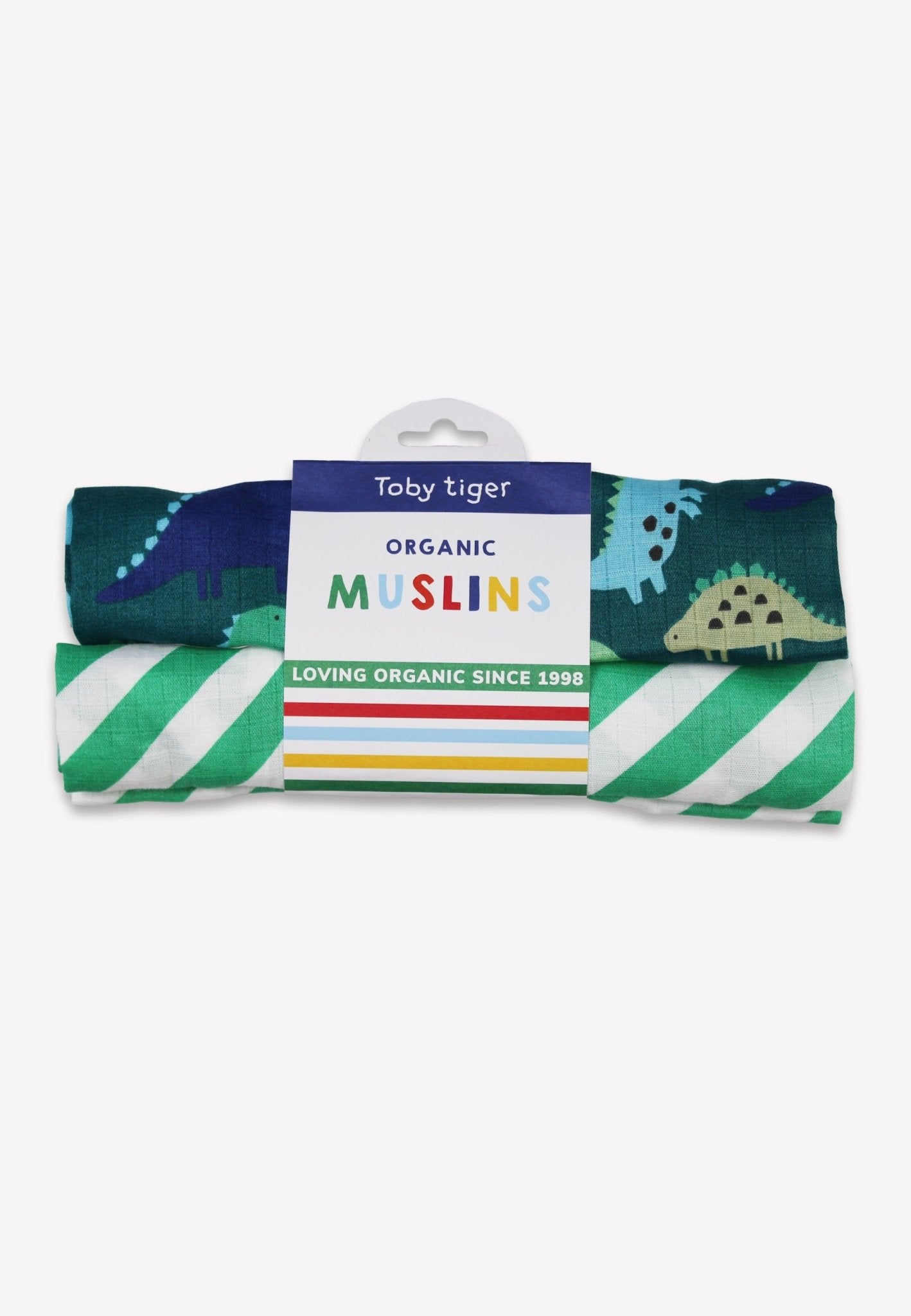 Organic Tonal Dinosaur Muslin 2 Pack