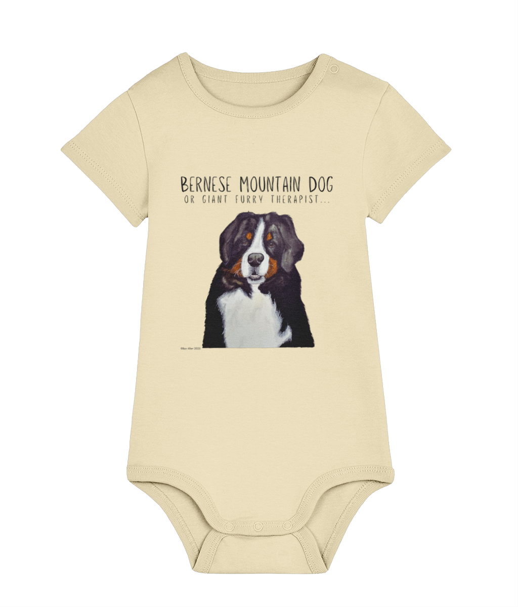 Bernese Mountain Dog Baby Bodysuit – Cuteness Overload Alert!