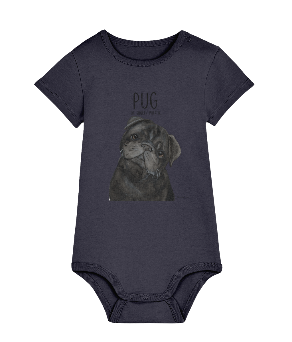 Snorty Potato Baby Bodysuit – For Your Little Pug Lover!