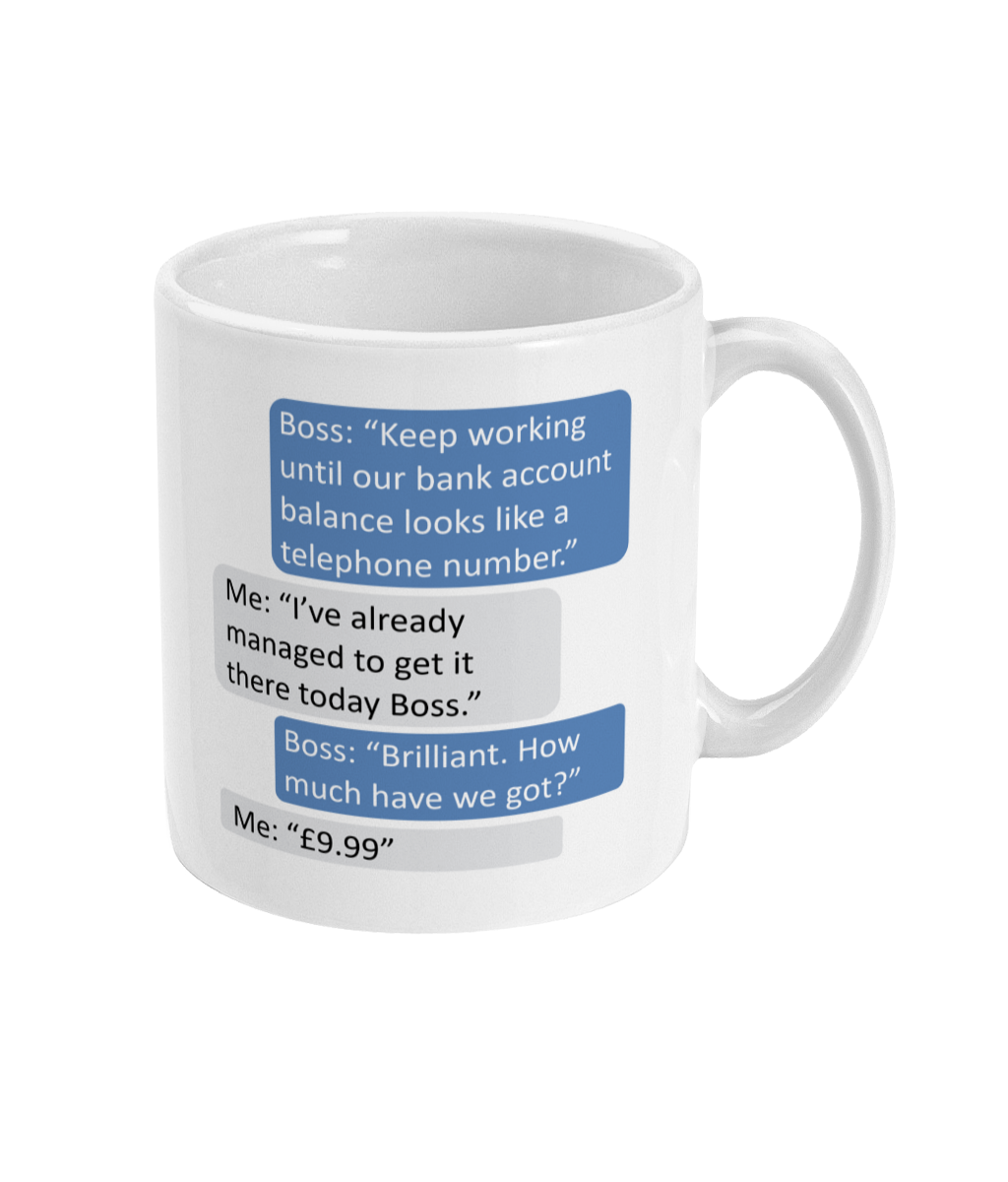 Account Balance Ceramic Coffee Mug