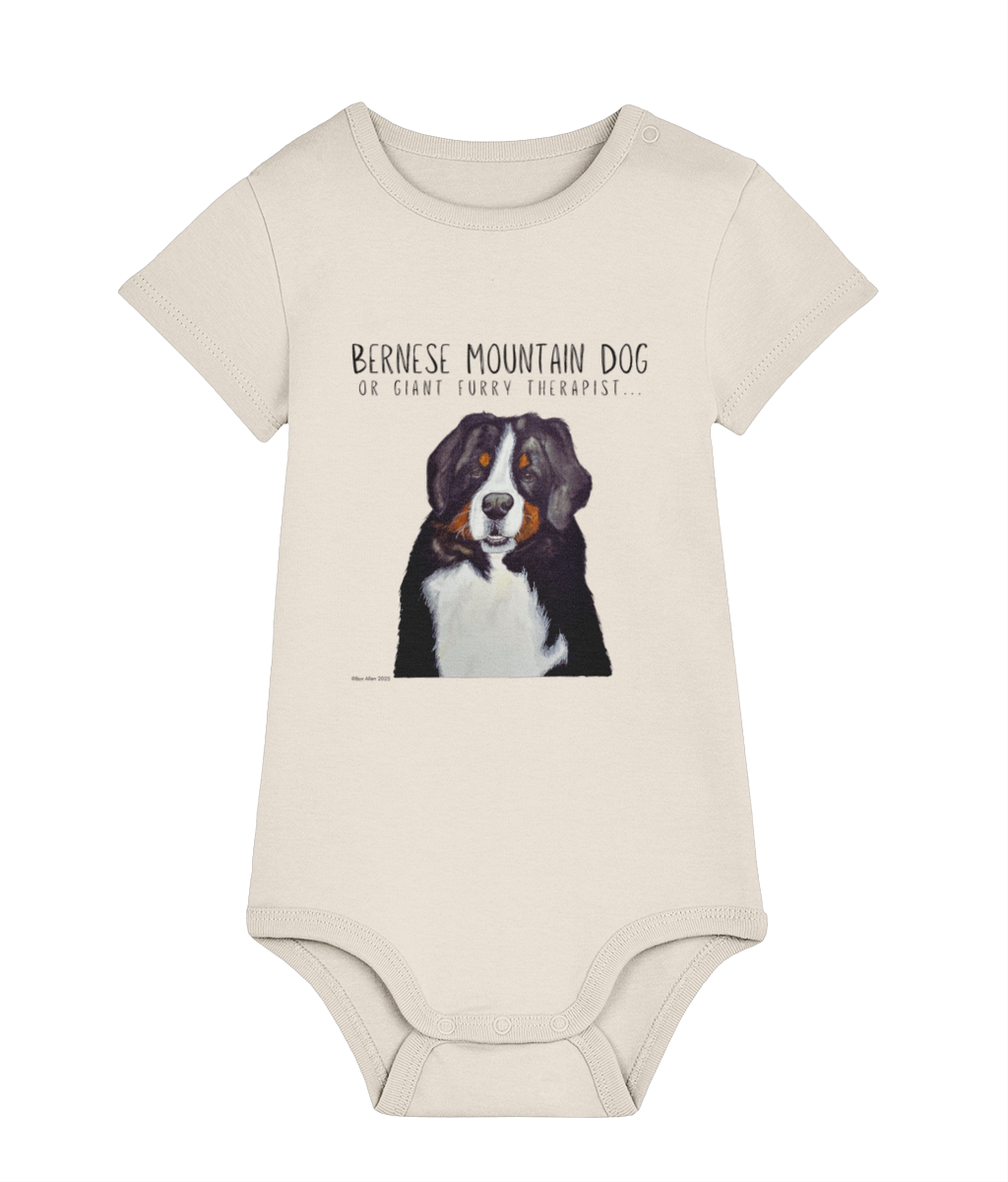 Bernese Mountain Dog Baby Bodysuit – Cuteness Overload Alert!