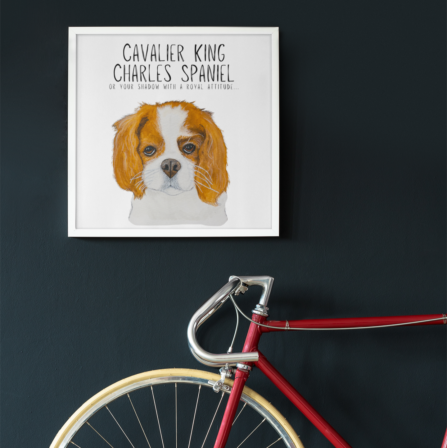 The Regal Shadow: Giclée Art Fit for a Spaniel-Obsessed Palace