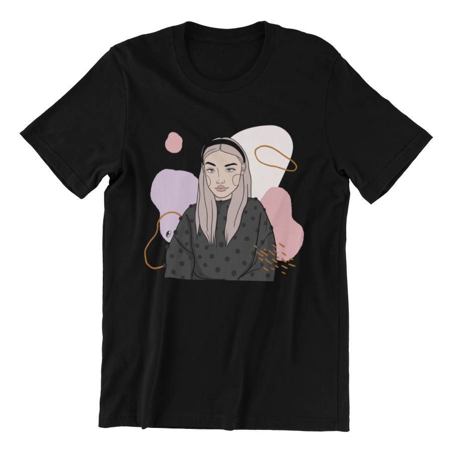 Unisex Organic Cotton T-shirt with Illustration - In Time